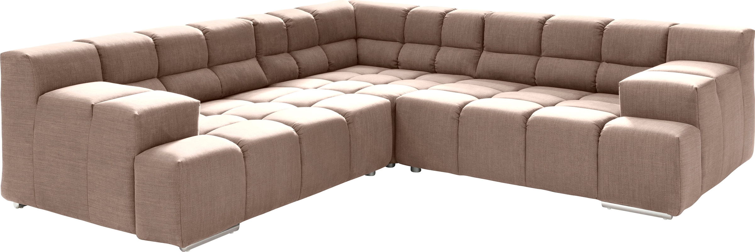designwerk Ecksofa »Temple L-Form, tolles Designsofa«, mit Sitztiefenverste günstig online kaufen