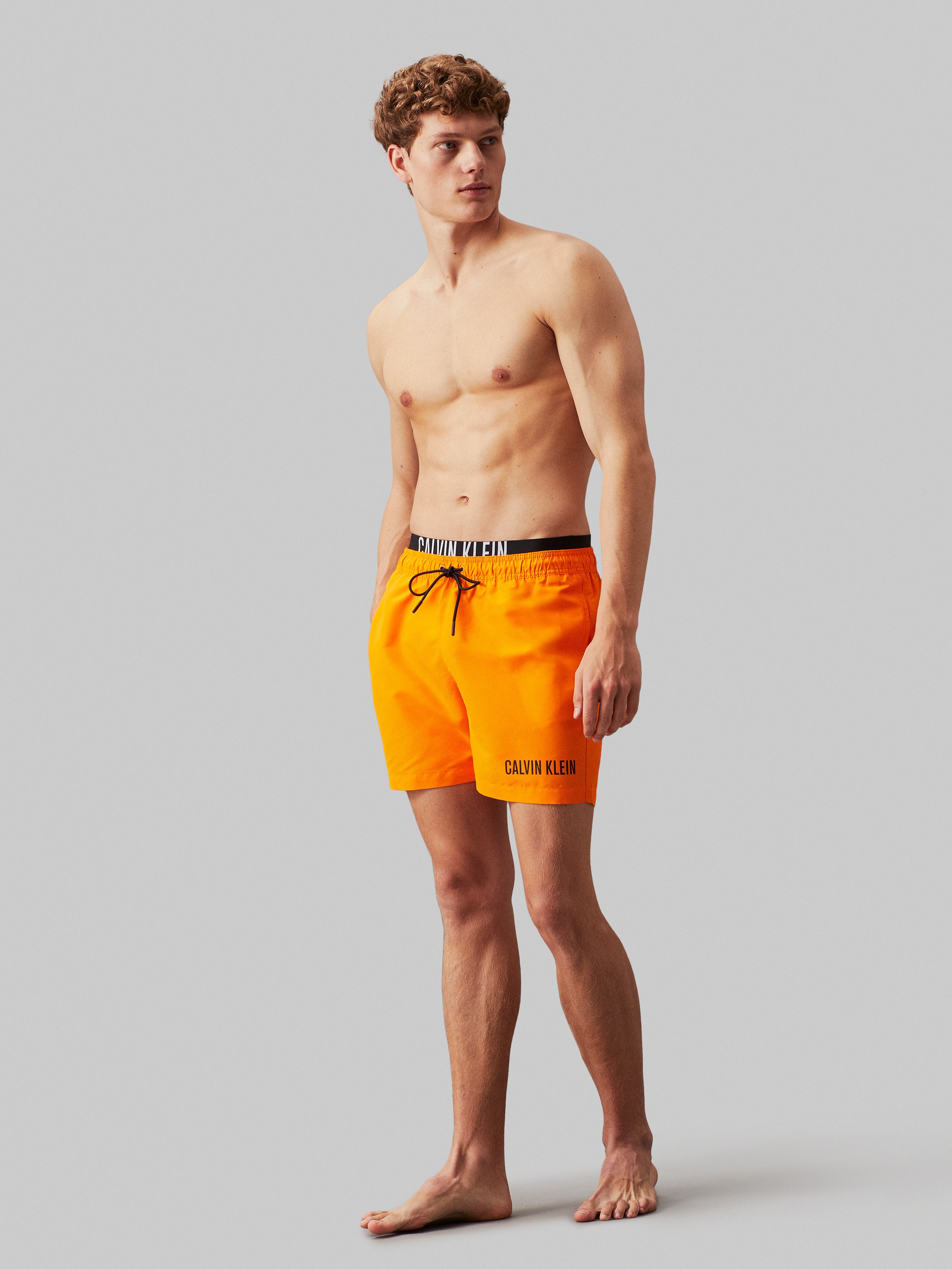 4. Bild von Calvin Klein Swimwear Badeshorts »MEDIUM DOUBLE WB«, mit doppeltem Bund