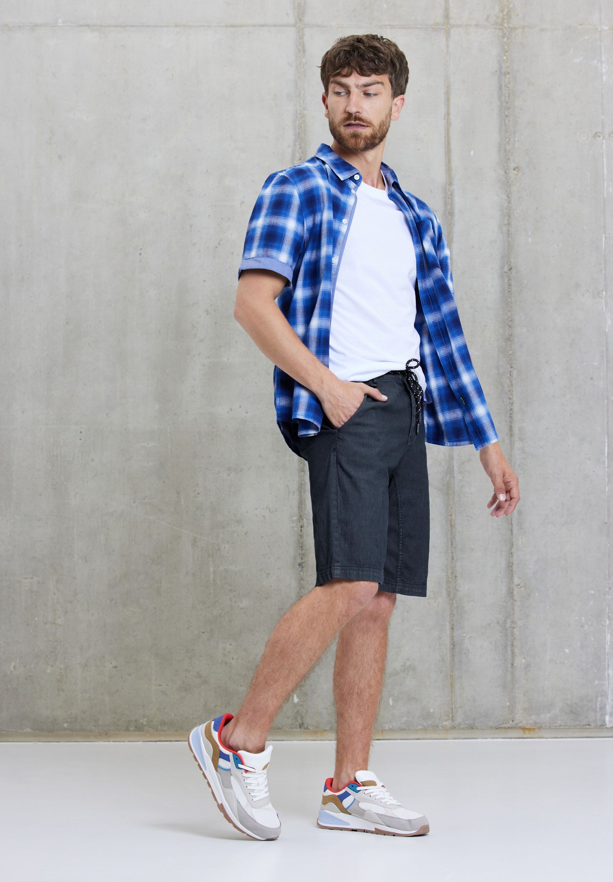 3. Bild von STREET ONE MEN Shorts, Elastikbund mit Tunnelzug
