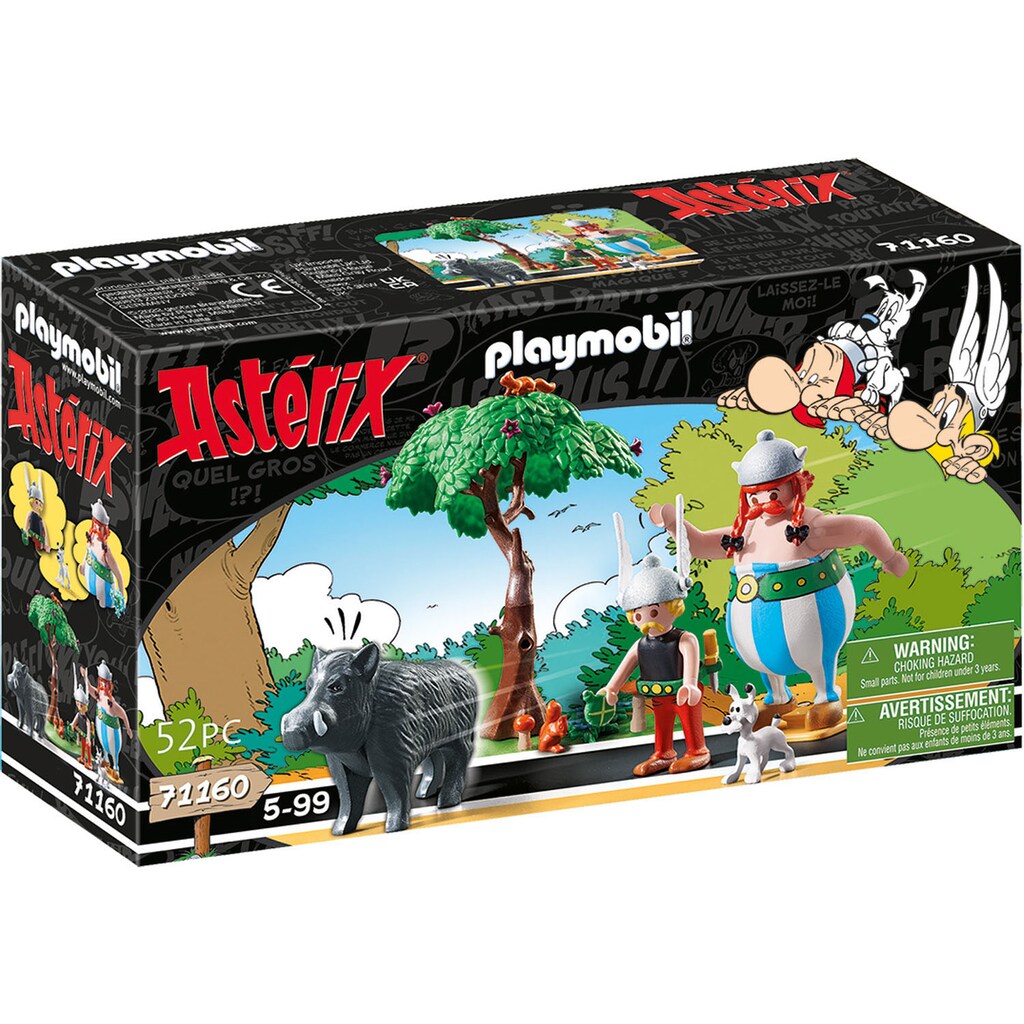 Playmobil® Konstruktions-Spielset »Wildschweinjagd (71160), Asterix«, (52 St.)