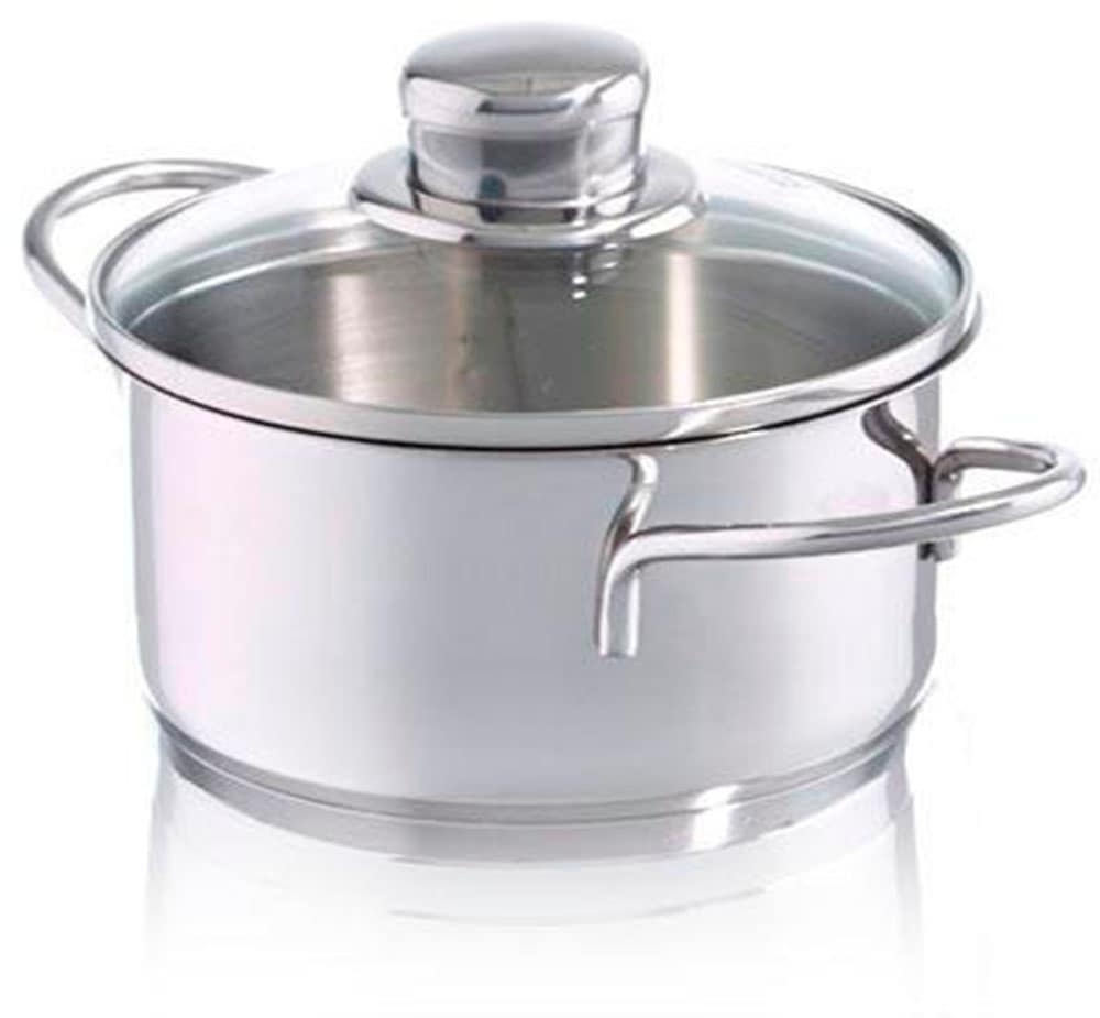 Fissler Kochtopf »Häppchen«, Edelstahl 18/10, (2 tlg.), Induktions-geeignet, inklusive Glasdeckel