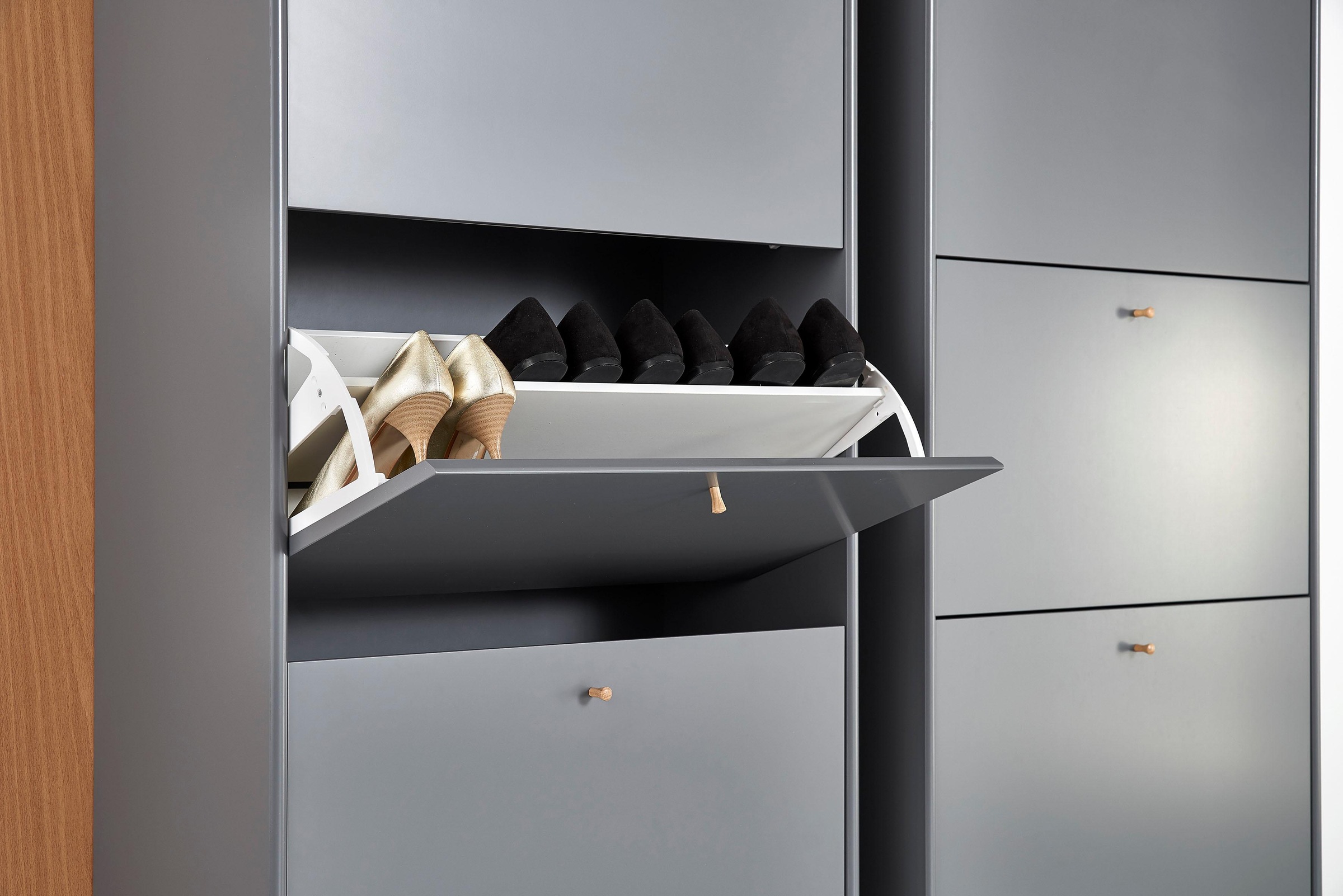 Hammel Furniture Schuhkipper »Mistral Schuhschrank, Schuhkommode, Schuhaufbewahrung«, mit drei Schubladen für Schuhe, B: 70 cm, anpassungsbar Designmöbel