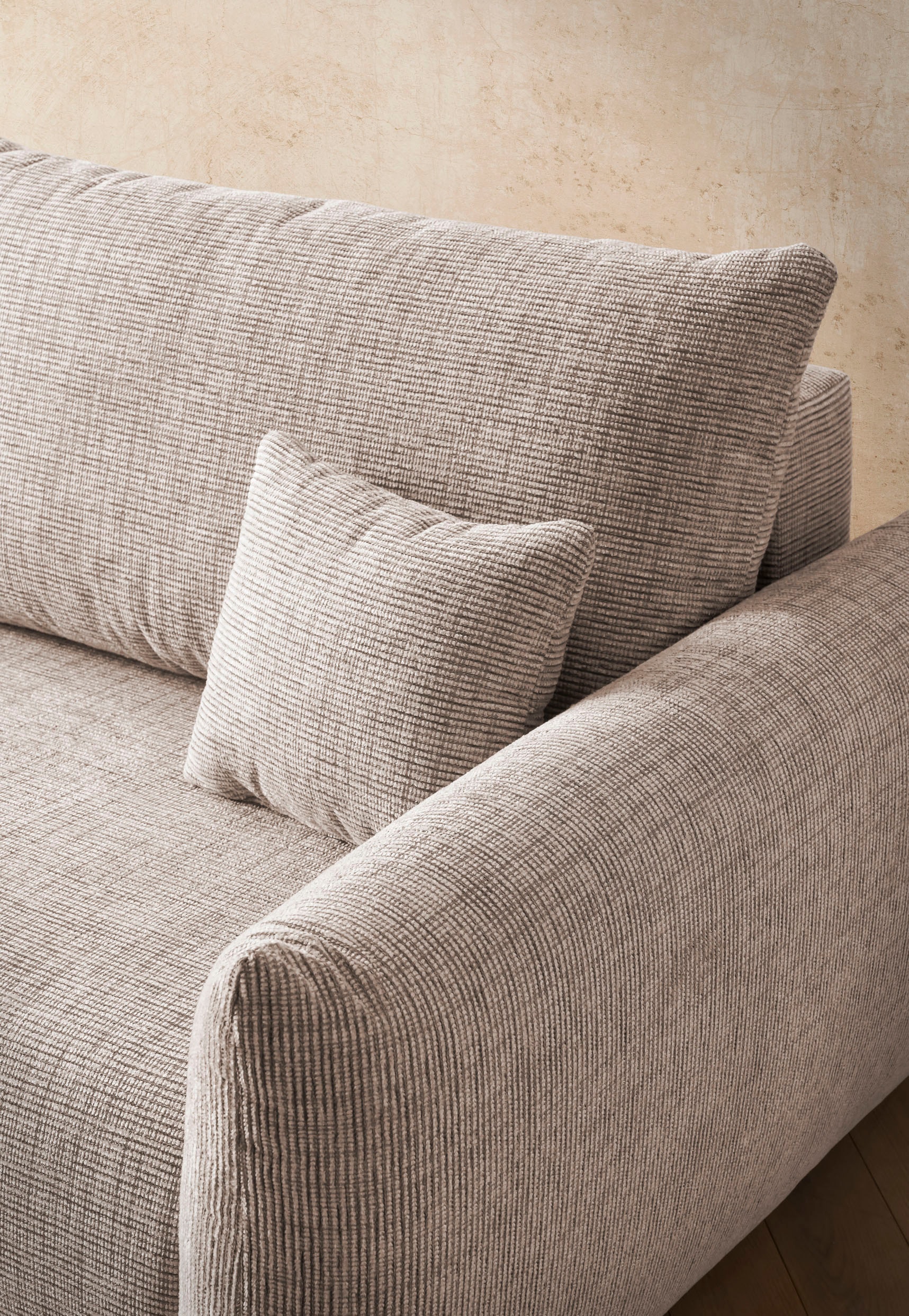 INOSIGN 3-Sitzer »MAVAS Schlafsofa mit Bettkasten«, ca.240/108cm (Liegefläche 212/145 cm), Cord, Chenille, Struktur
