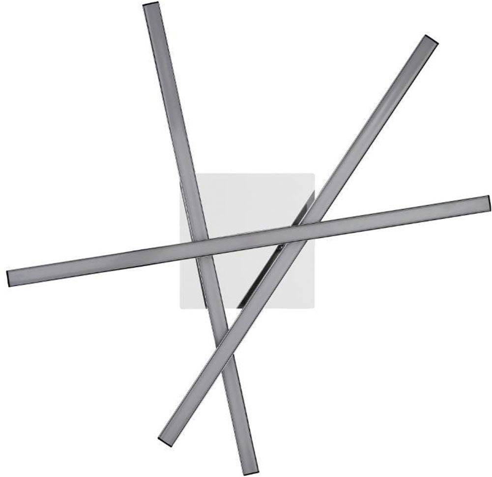 EGLO Deckenleuchte »LASANA 1 Deckenlampe, chrom, weiß, schlanke Bauform, Wohnzimmerlampe«, 1 flammig, Leuchtmittel LED-Board | LED fest integriert, Esszimmer, Küche, Schlafzimmer, modern, minimalistisch, 50x16x9,5cm