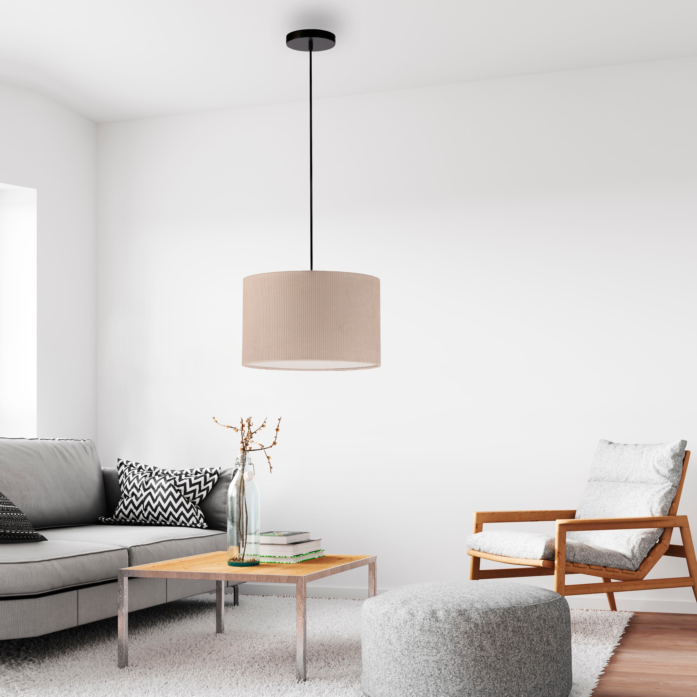 JUST LIGHT Pendelleuchte »GREEN DURO«, 1 flammig, Leuchtmittel E27   Leucht günstig online kaufen