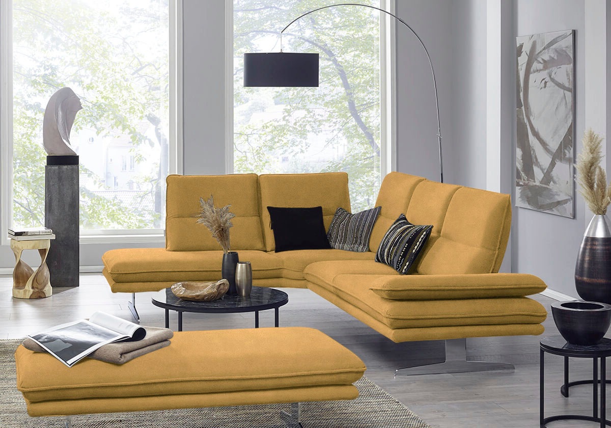 W.SCHILLIG Ecksofa »broadway, Designsofa, mit tollem Sitzkomfort, L-Form« S günstig online kaufen