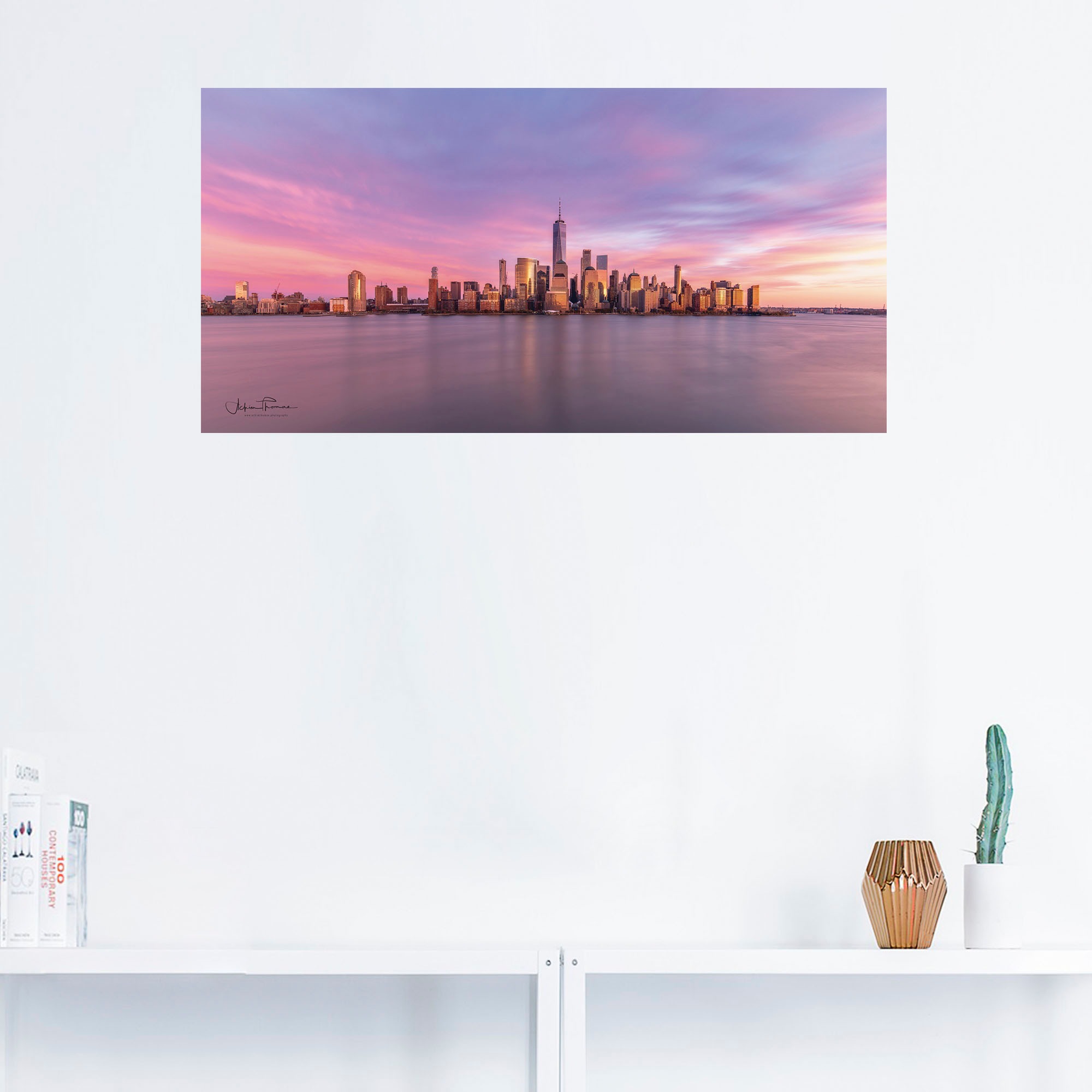 Artland Wandbild »Manhattan Skyline«, New York, (1 St.), als Alubild,  Leinwandbild, Wandaufkleber oder Poster in versch. Größen auf Rechnung  bestellen