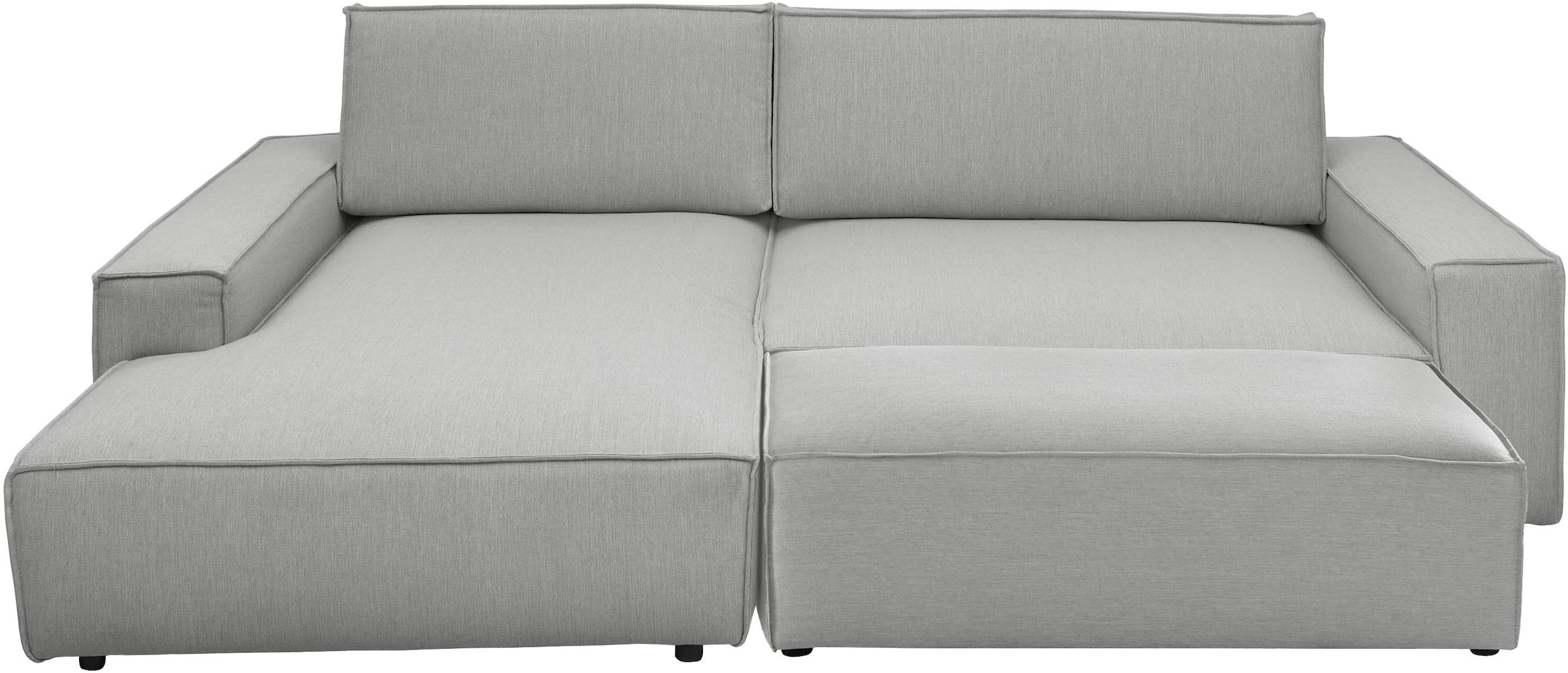 Home affaire Polsterecke »NEU: SHERWOOD XXL tief, L-Form mit Schlaffunktion, Big-Sofa mit Hocker«, (Set, 2 St.), stellbar zum Schlafsofa (Krokodilverbinder), Cord, Leinenoptik