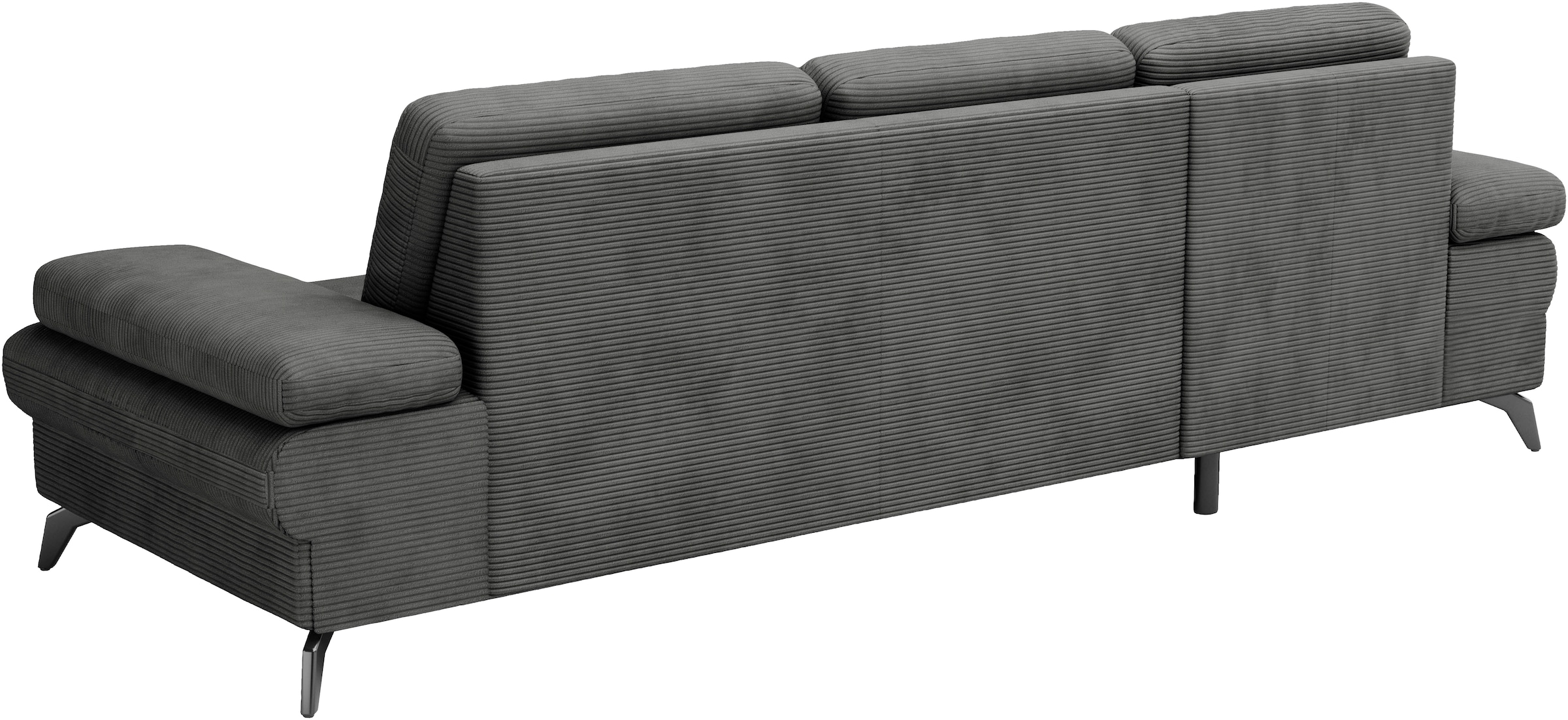 sit&more Ecksofa »Morris Jubi L-Form, B: 247 cm«, mit Armteilfunktion & 1 Zierkissen, optional Bettfunktion