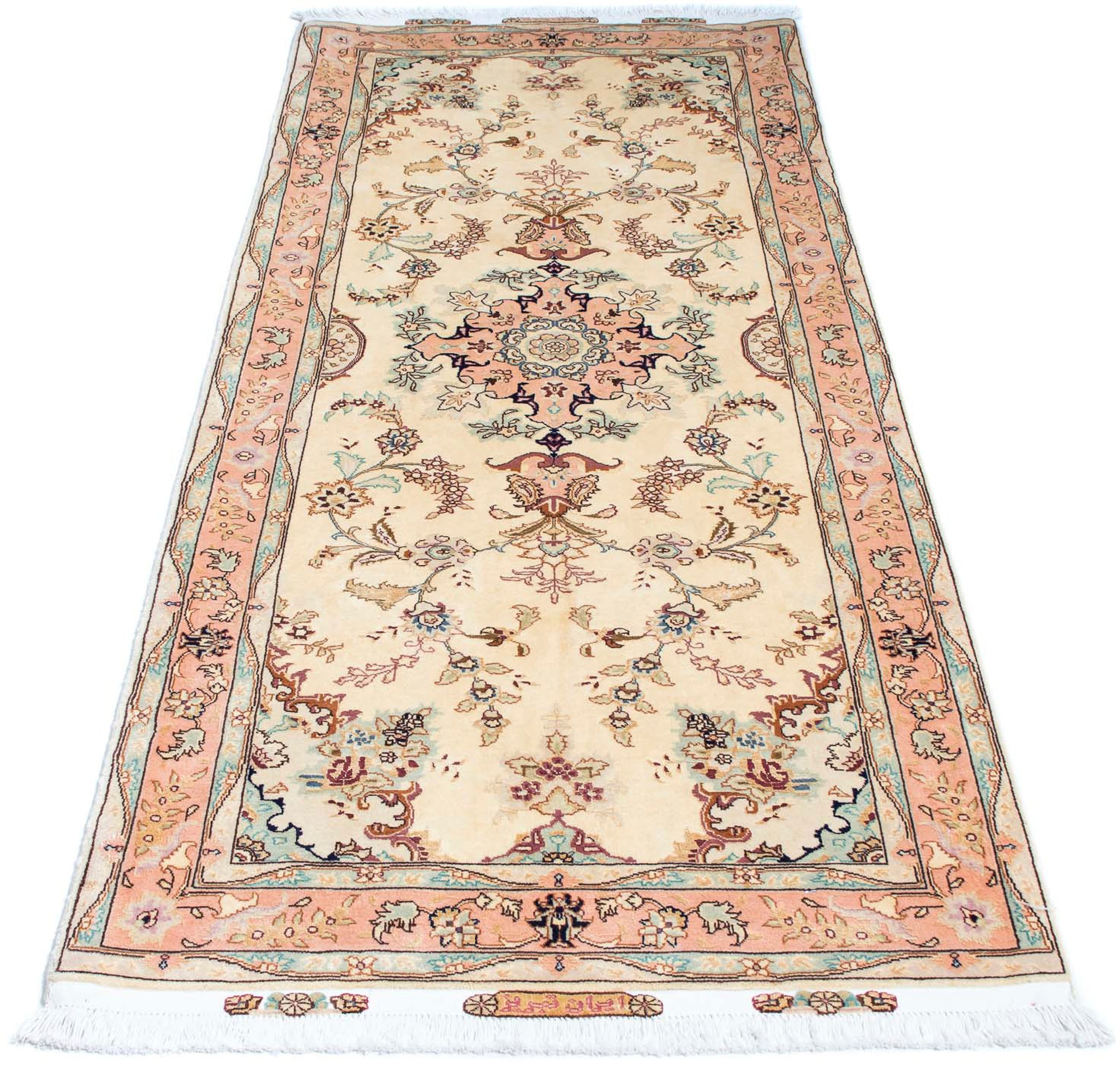 morgenland Orientteppich »Perser - Täbriz - Royal - 212 x 81 cm - beige«, r günstig online kaufen