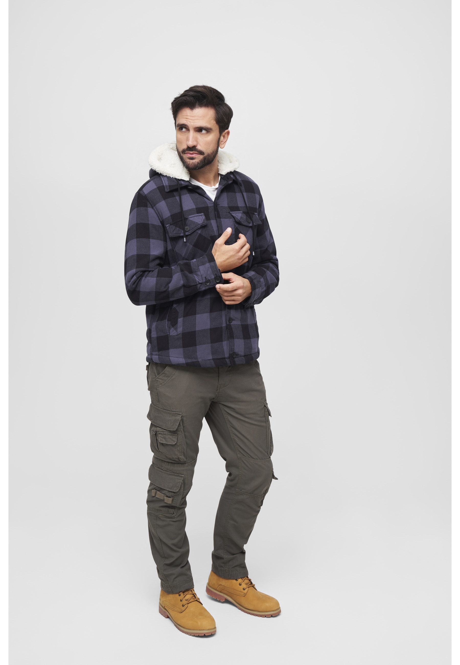 Brandit Anorak »Brandit Herren Lumberjacket Hooded« 1 Stk. tlg. mit Kapuze