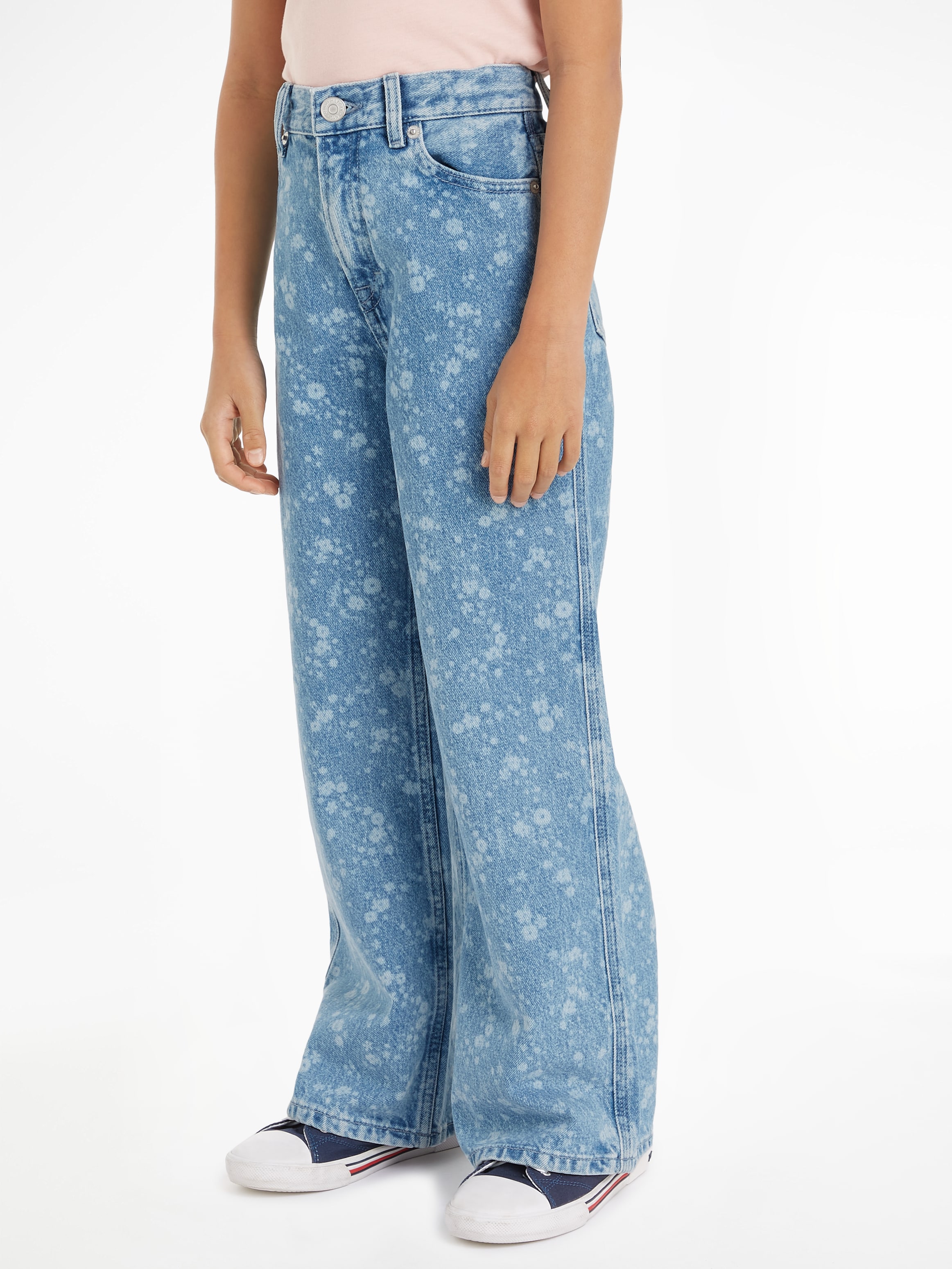 Tommy Hilfiger Bootcut-Jeans »MABEL FLOWER DENIM«, Kinder bis 16 Jahre im 5-Pocket-Style