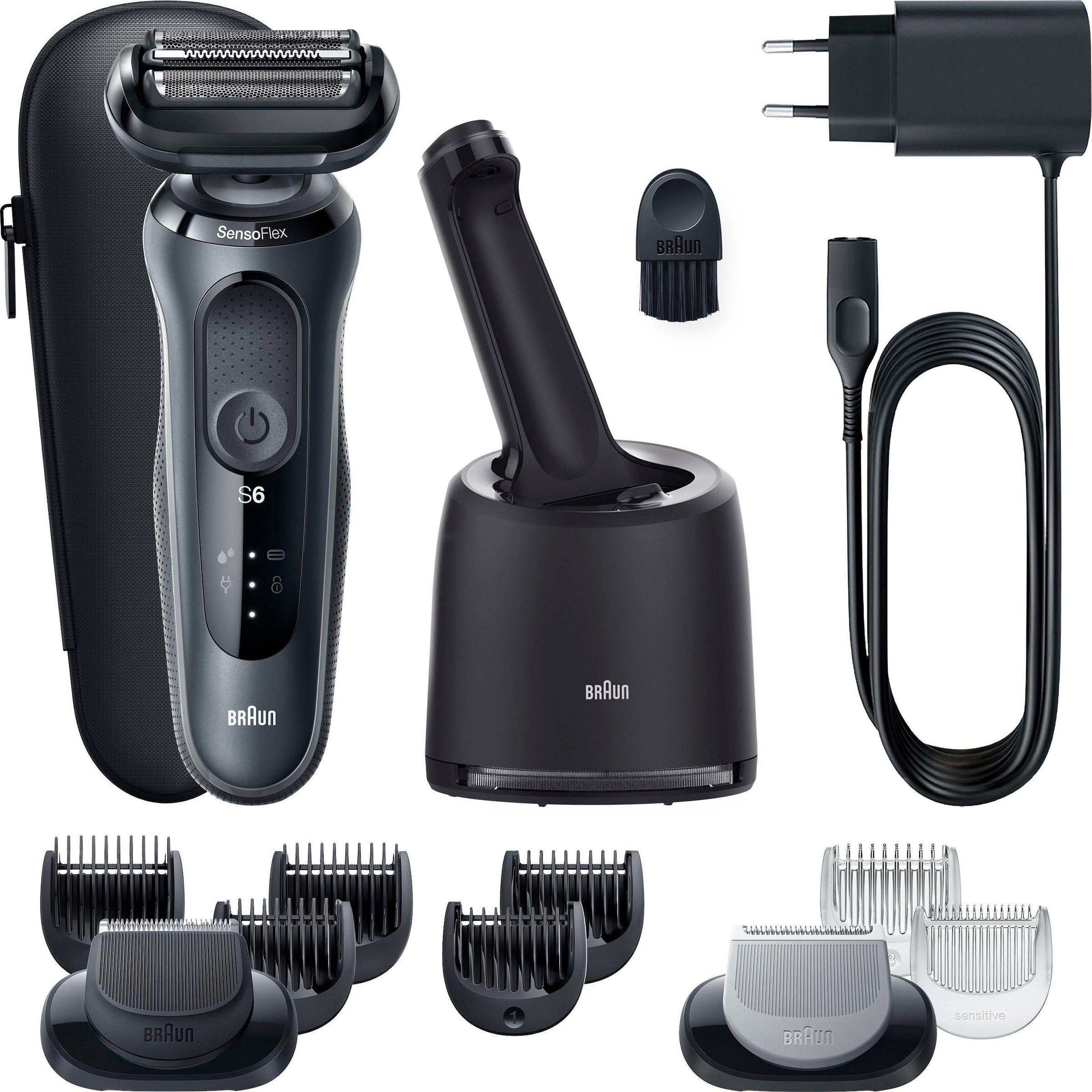 Wet&Dry, im Online-Shop Braun Center 6 Smart St. kaufen 61-N7650cc«, Elektrorasierer Center, SmartCare Aufsätze, Care 2 »Series