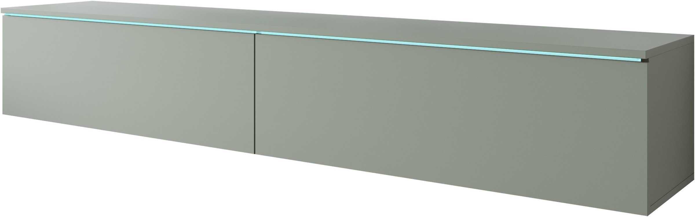 INOSIGN Lowboard »LOWBOARD VERA, wahlweise mit oder ohne Beleuchtung«, Modernes griffloses TV-Board, 180 cm TV-Schrank, stehend und hängend