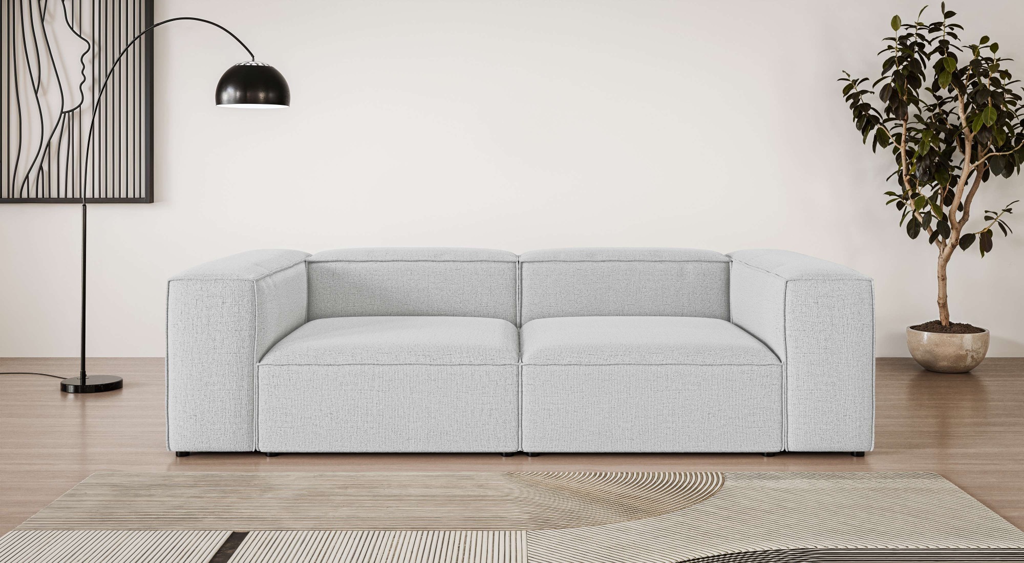 INOSIGN Big-Sofa »XL HAILY Modularsofa extra tief, Maße B/T/H: 260/130/72 c günstig online kaufen