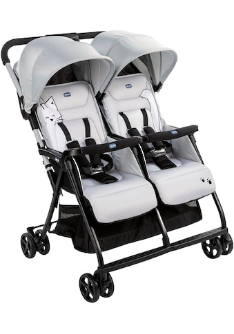 Zwillingsbuggy »OHlalà Twin, Silver Cat«, 15 kg