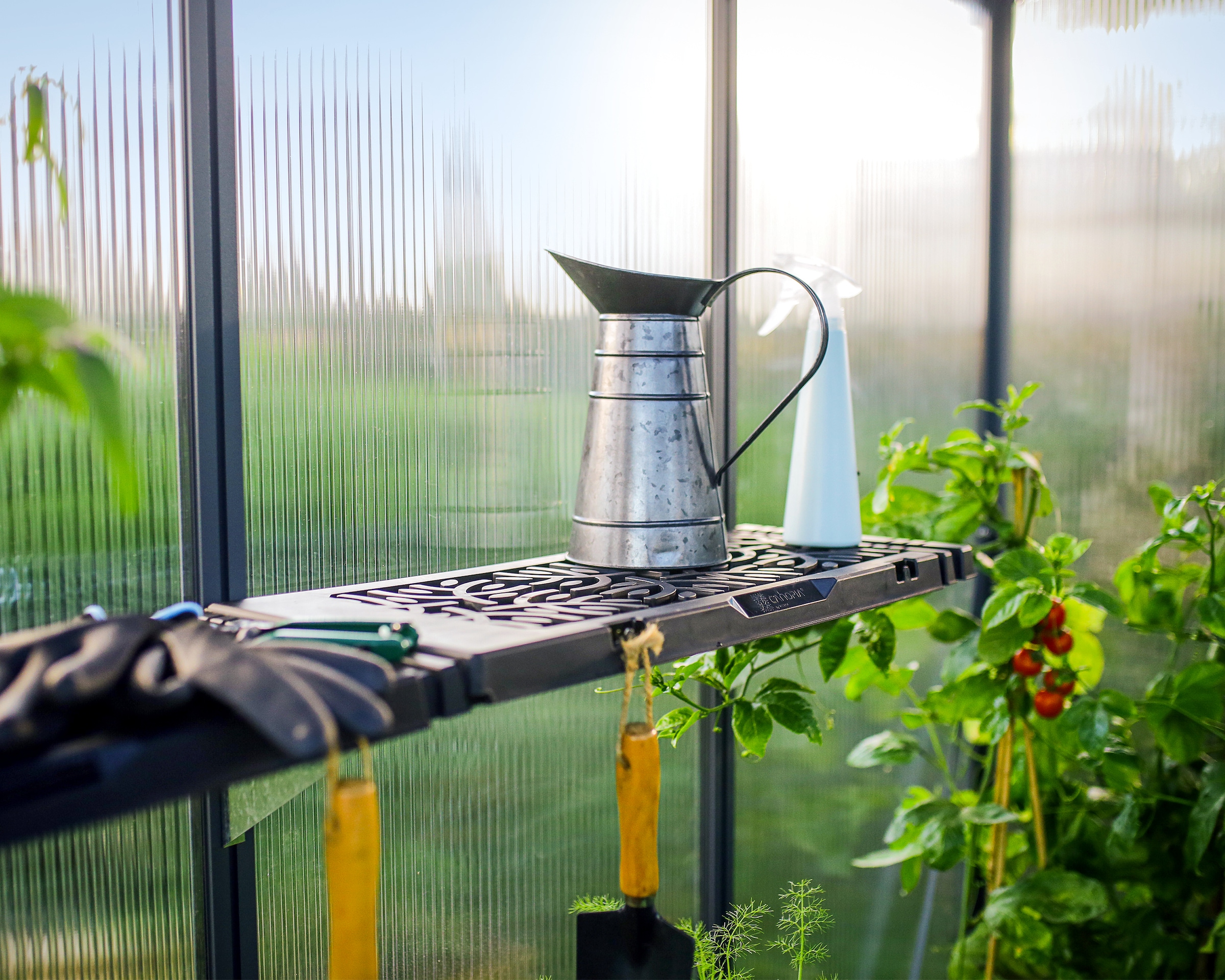 Palram - Canopia Anbauregal »Regalset für Gewächshäuser« Set, 8 Stk. tlg. 20 kg Tragkraft je Regal