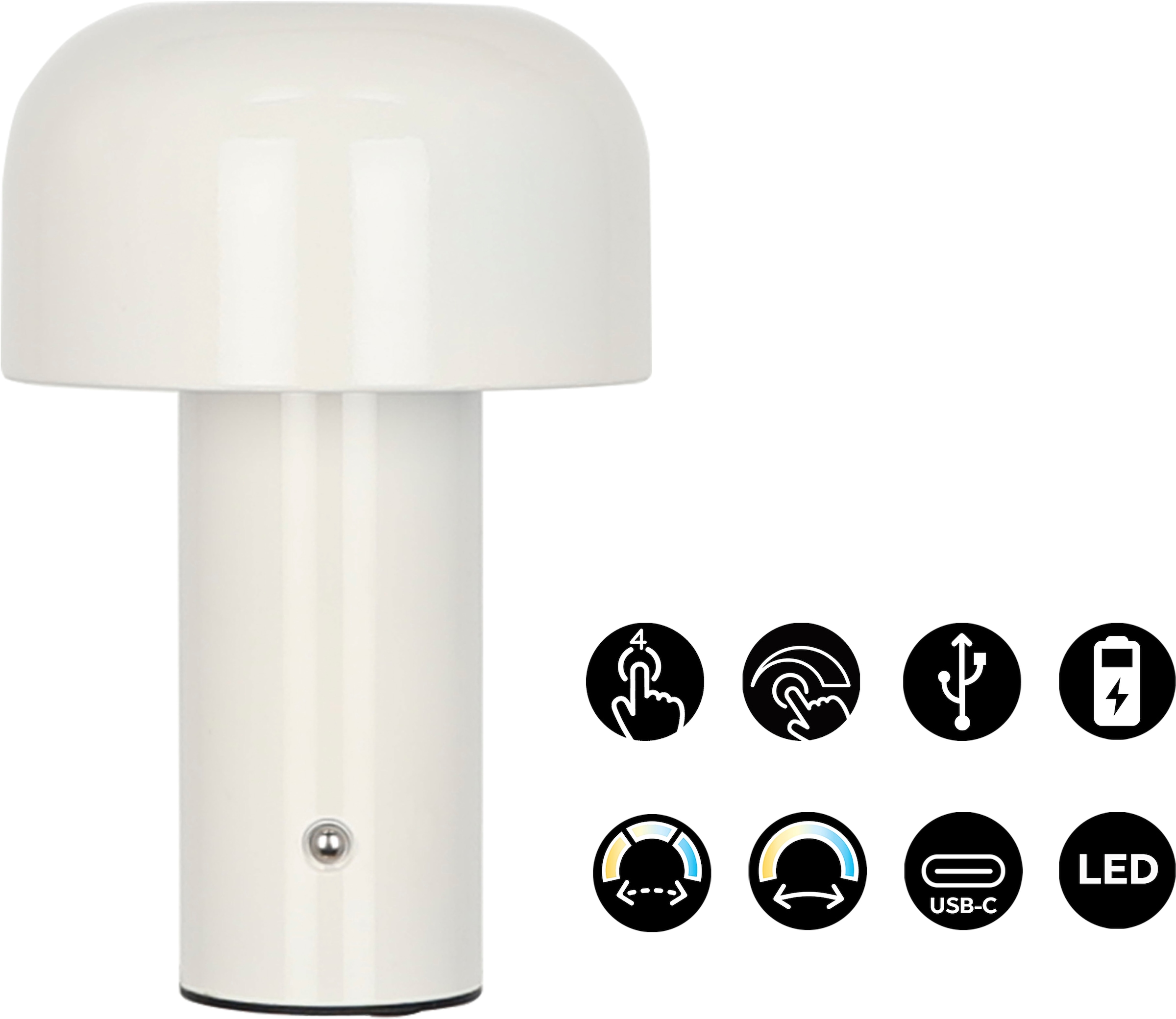 OTTO home LED Tischleuchte »Ronno« LED-Modul 1 Stk. warmweiß - kaltweiß LED günstig online kaufen