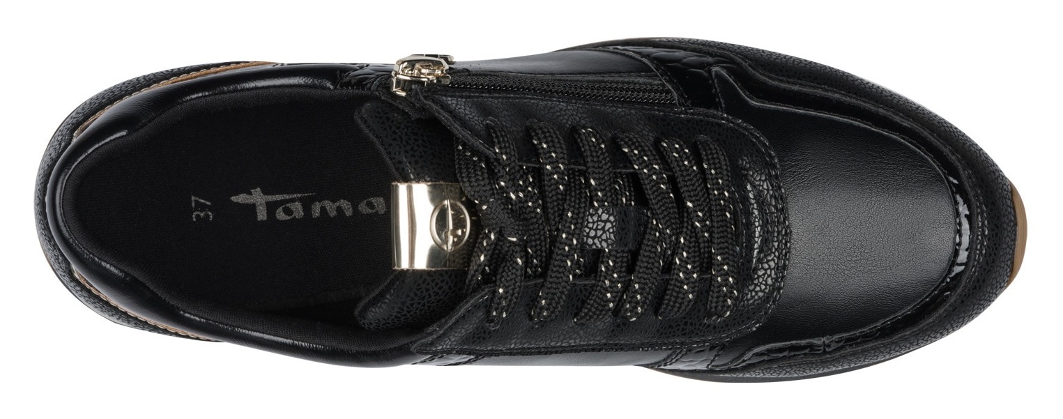 Tamaris Plateausneaker  , Schnürschuh, Freizeitschuh, Halbschuh in veganer Verarbeitung