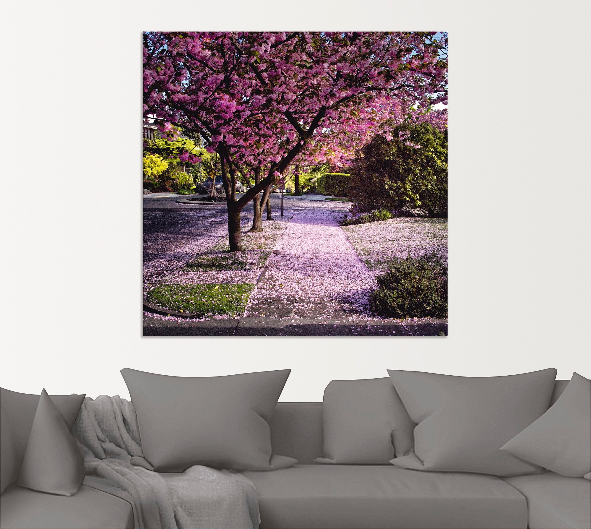 Artland Wandbild »Fallende Blütenblätter«, Bäume, (1 St.), als Alubild, Outdoorbild, Leinwandbild, Poster in verschied. Größen