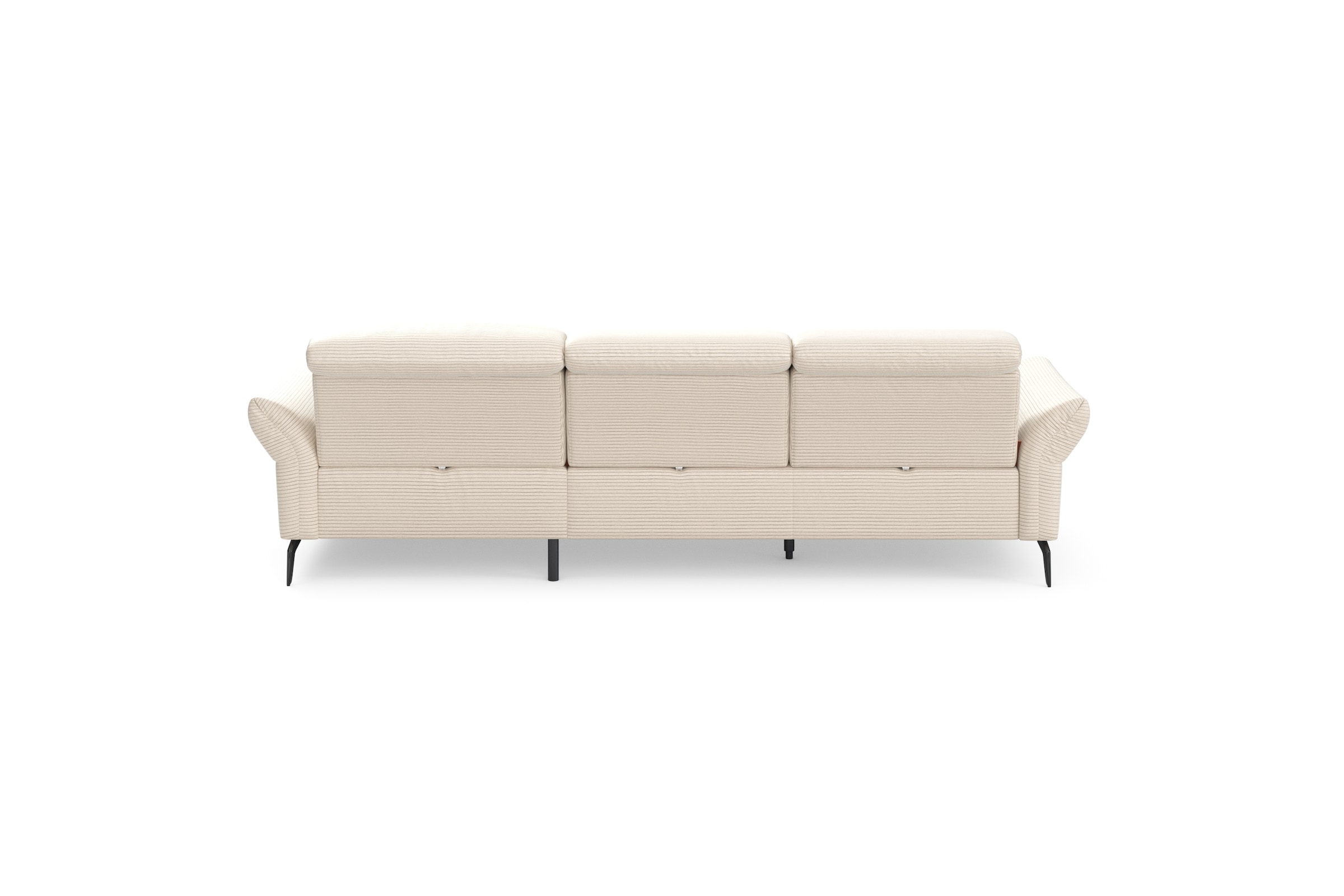 INOSIGN Ecksofa »Coco L-Form«, Sitztiefen-, Arm- und Kopfteilverstellung, Cord-Bezug, Fußhöhe 15 cm