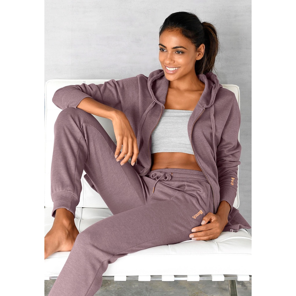 Bench. Loungewear Sweatjacke, mit Taschen und Zipper, Loungeanzug