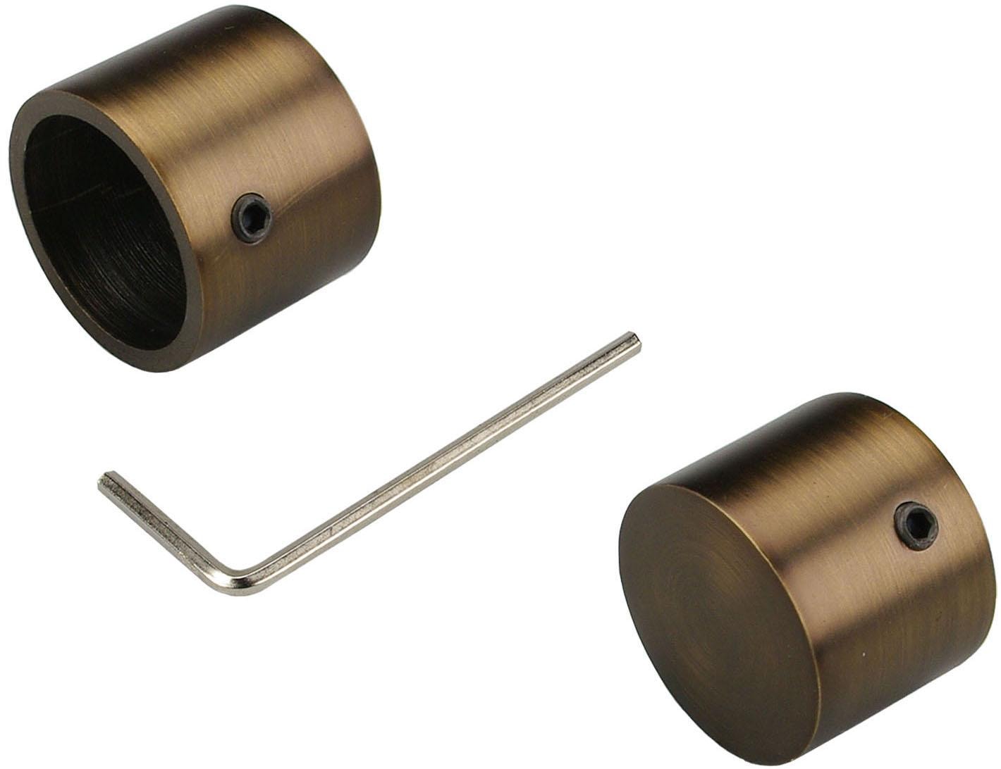 Liedeco Gardinenstange »CELBULLE02SG2L«, 2 läufig-läufig, Fixmaß, 2-läufig im Fixmaß Ø 25/20 mm
