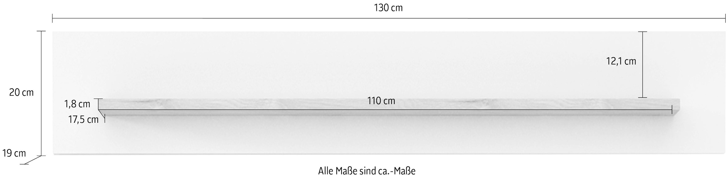 INOSIGN Wandregal »Loft III«, Breite bestellen online 130 cm