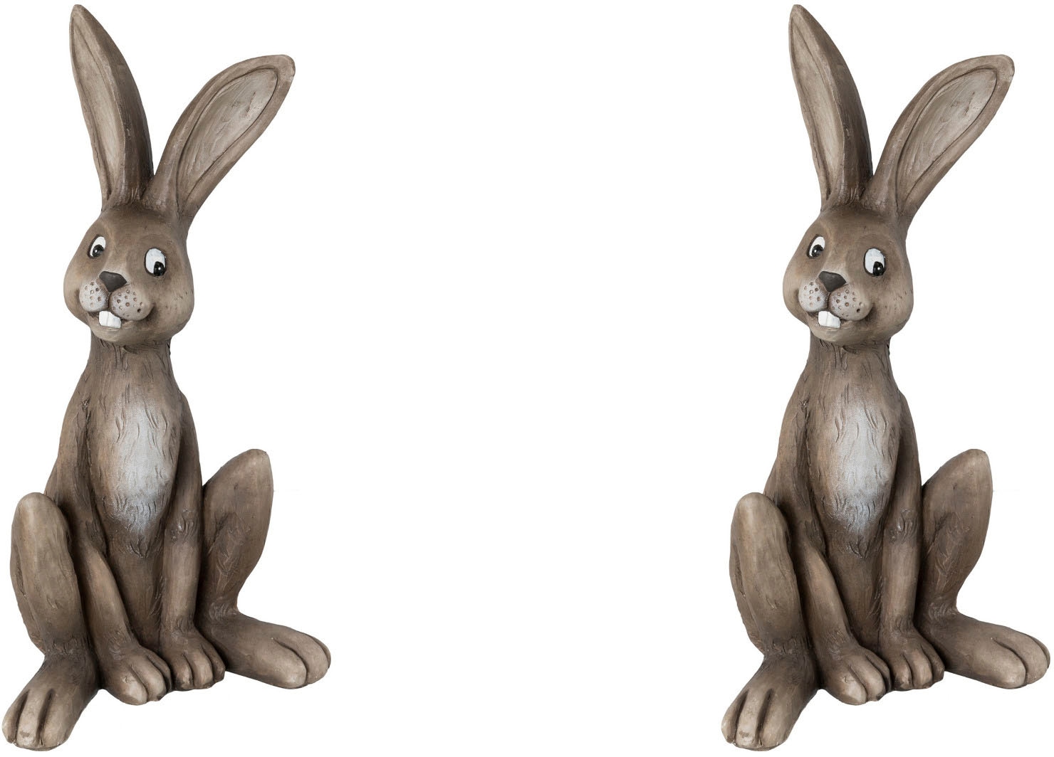 Creativ home Osterhase »Osterdeko mit niedlichem Gesicht«, aus Polyresin, Höhe ca. 21 cm