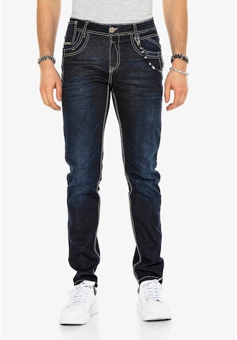 Cipo & Baxx Bequeme Jeans, mit stilvollen Kontrastnähten in Straight Fit kaufen