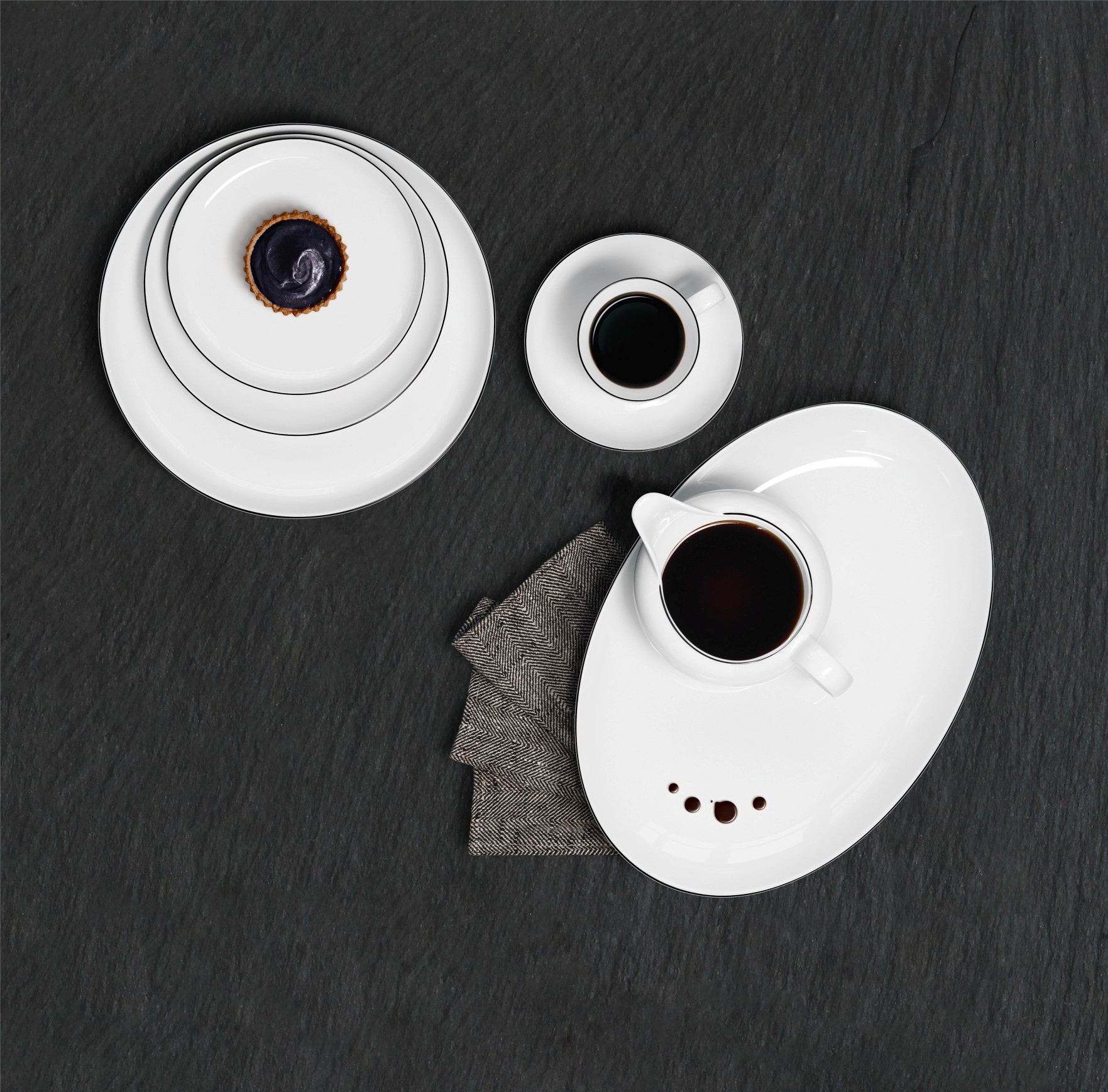 Seltmann Weiden Espressotasse »Lido Black Line« Espressoobertasse 0,09 l