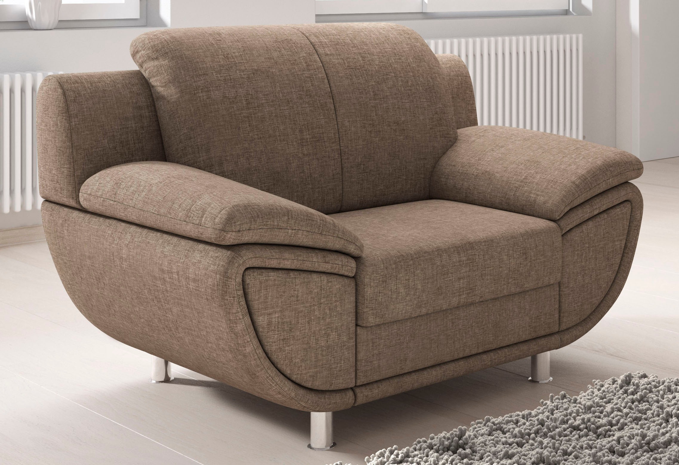 TRENDMANUFAKTUR Sessel »Rondo II, Loungesessel zeitlos und bequem«, wahlwei günstig online kaufen