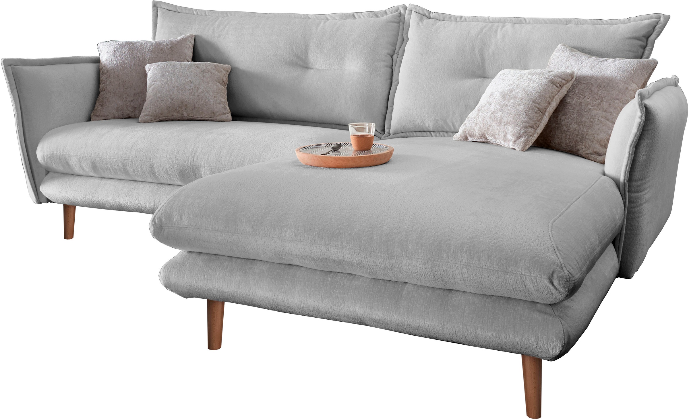 INOSIGN Ecksofa »Lazio modern und bequem, schmale Armlehnen, tolle Detailve günstig online kaufen