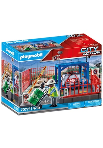 Playmobil® Konstruktions-Spielset »Frachtlager (70773), City Action«, (61 St.), Made... kaufen