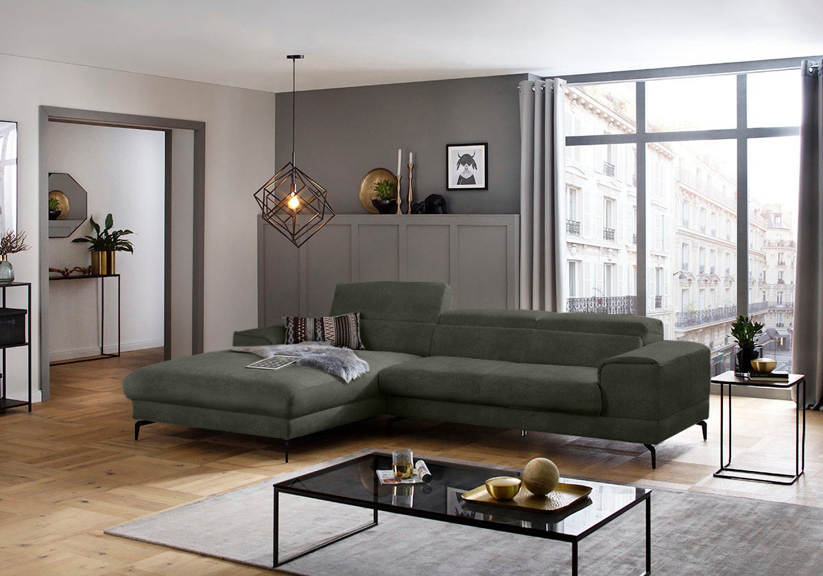 W.SCHILLIG Ecksofa »piedroo, Designsofa mit tollem Sitzkomfort, L-Form«, Ko günstig online kaufen