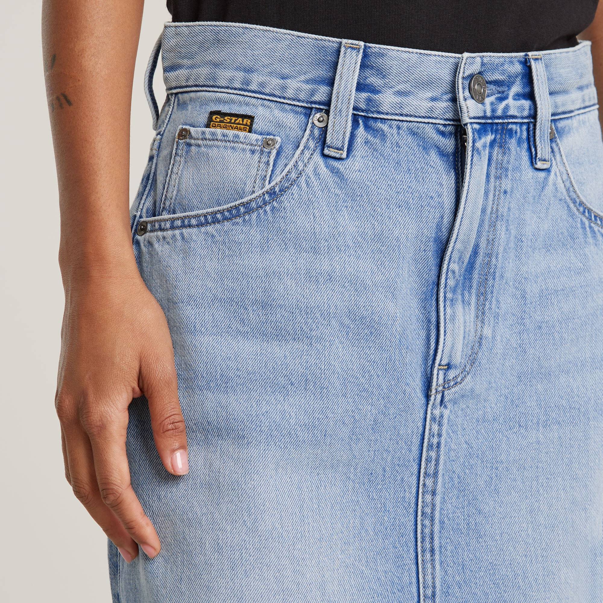 G-STAR Minirock »Viktoria Short Skirt Clean Edge«, mit hohem Bund