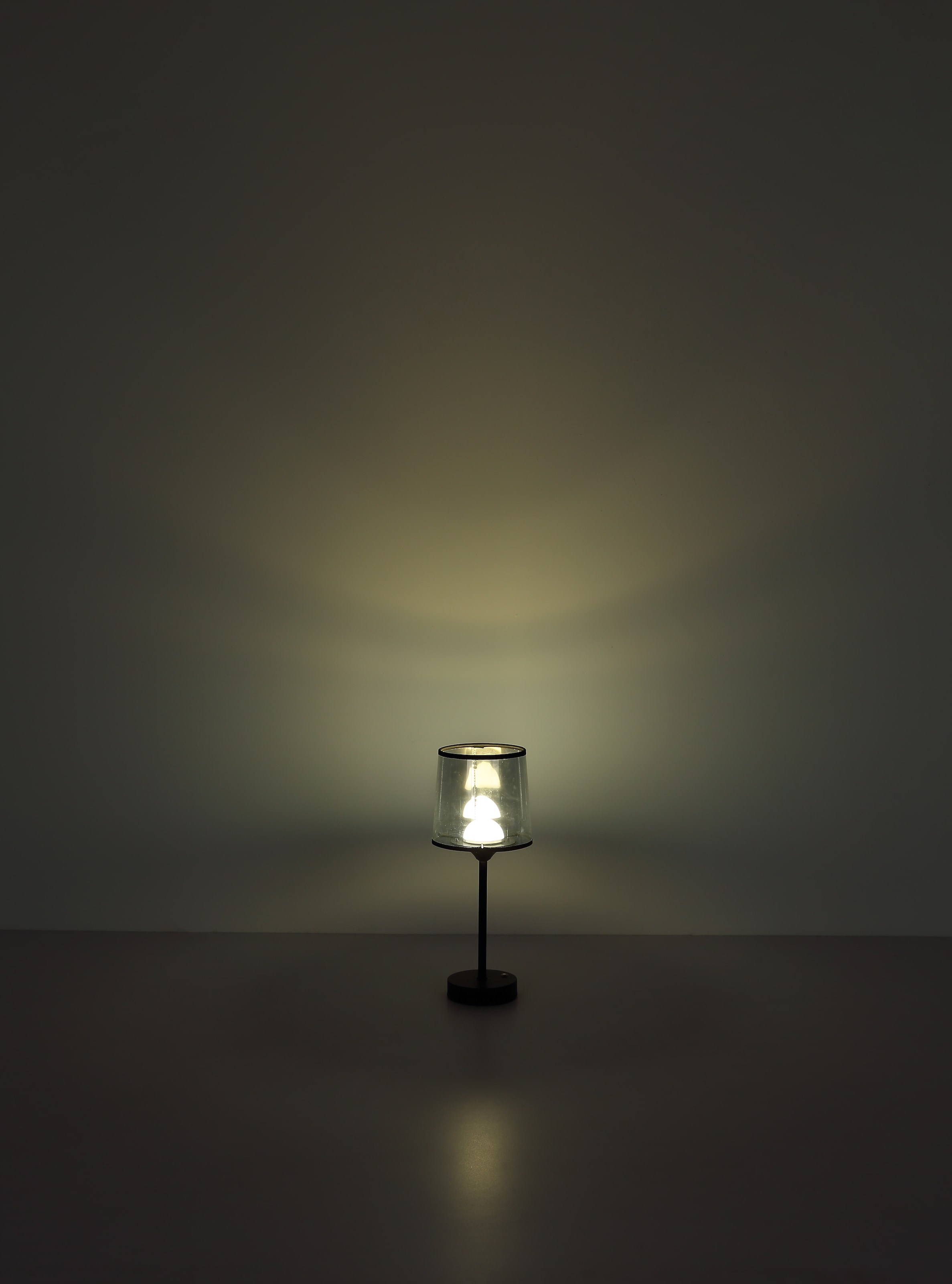 GLOBO LIGHTING LED Tischleuchte »LUNKI«, Leuchtmittel LED-Modul | LED fest integriert, Tischlampe/Textil rauchfarben/Touch Ein/Aus/Wohnzimmer/Schlafzimmer