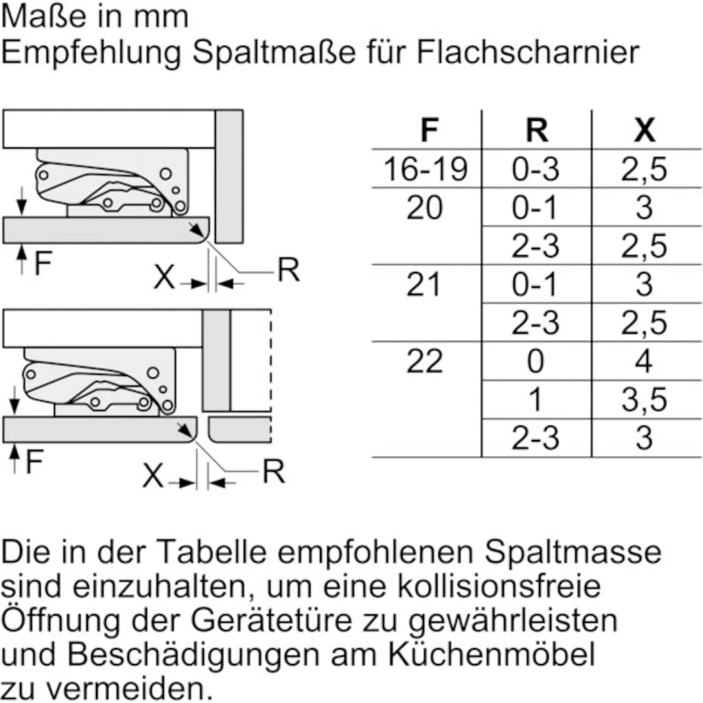 BOSCH Einbaukühlschrank »KUL15AFF0«, KUL15AFF0, 82 cm hoch, 59,8 cm breit