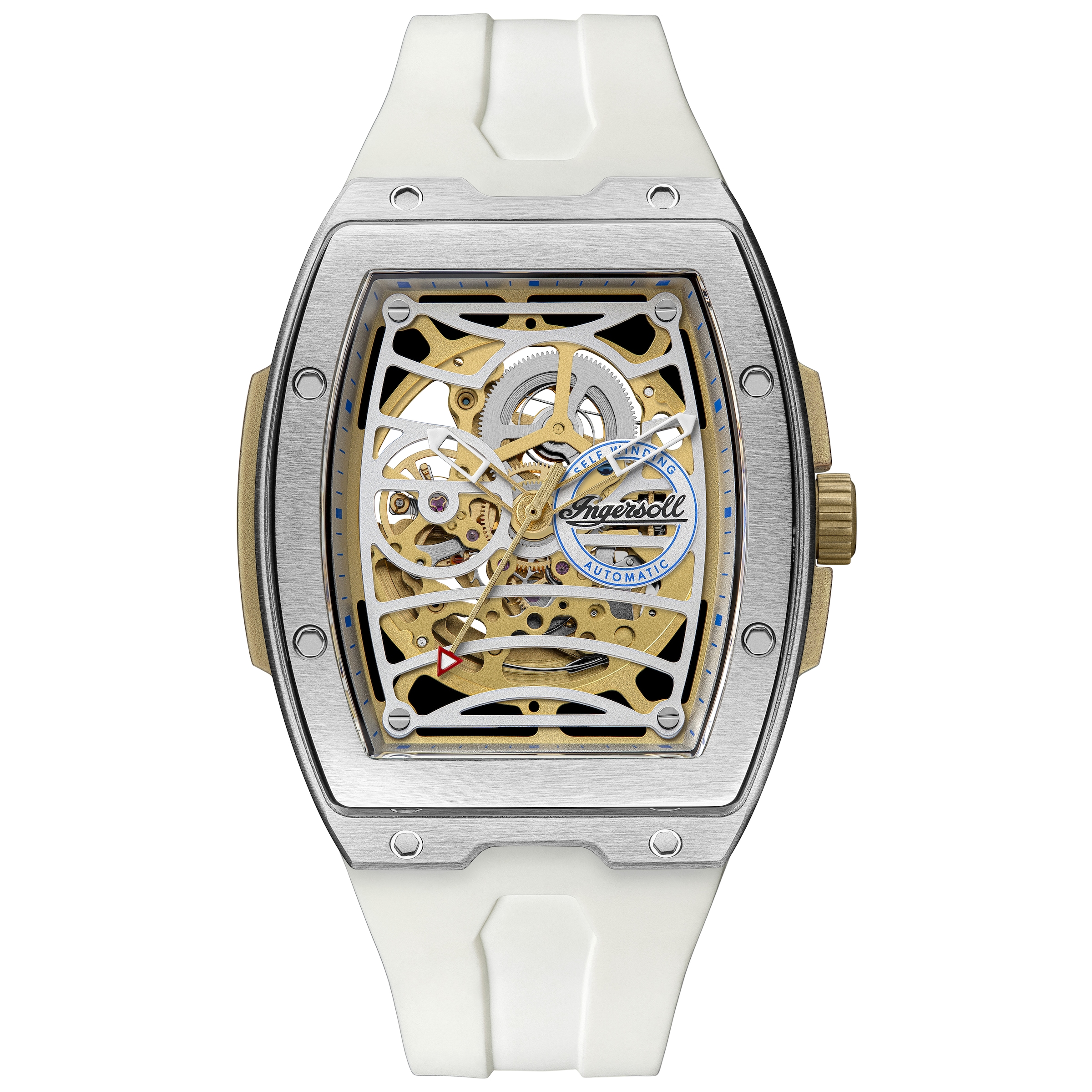 Ingersoll Automatikuhr »The Challenger« Armbanduhr, Herrenuhr, Mechanische Uhr, Silikonarmband, analog