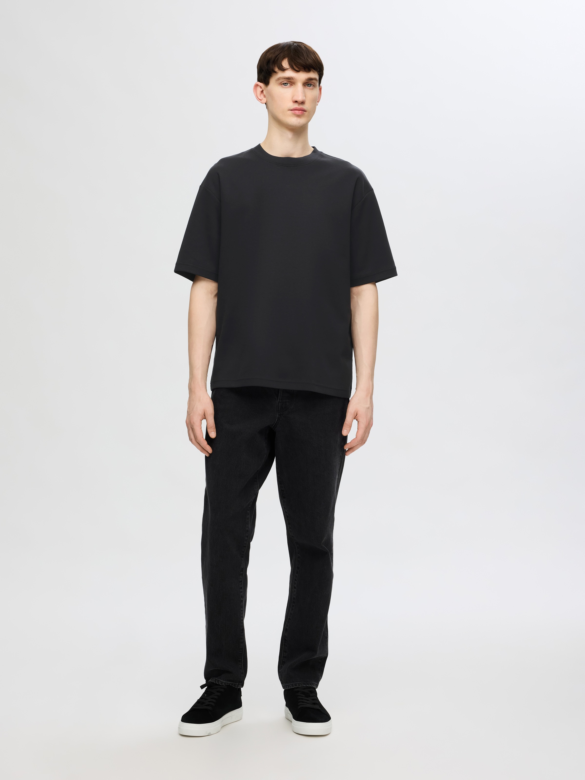 SELECTED HOMME Rundhalsshirt »SLHLOOSEOSCAR SS O-NECK TEE 3 PACK NOOS«, (Packung, 3 tlg.)