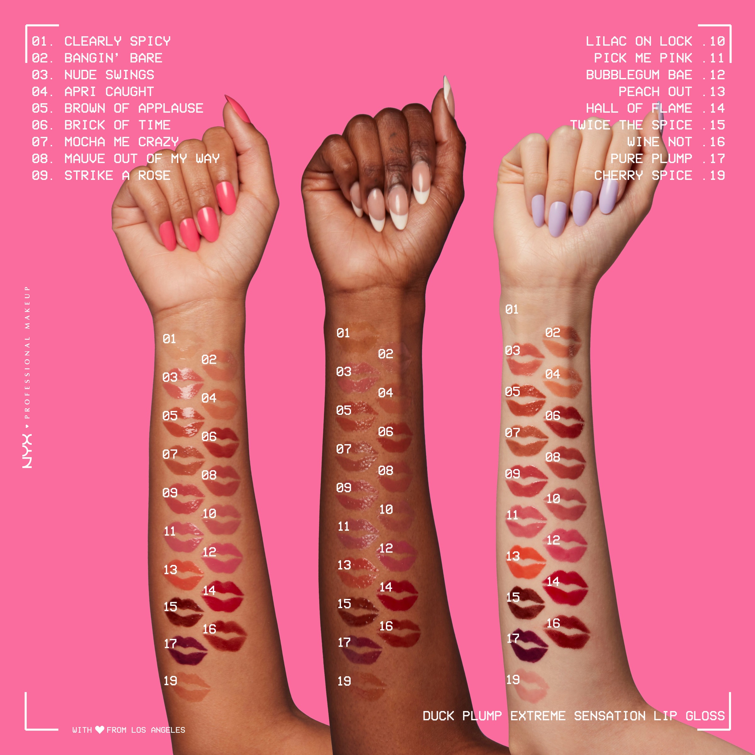 NYX Lipgloss »NYX Professional Makeup Duck Plump Brown of Applause«, mit Collagen