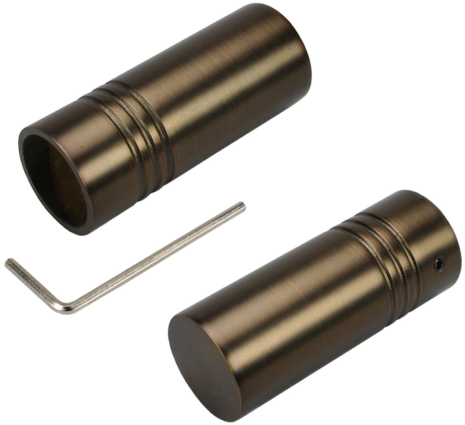 Liedeco Gardinenstange »CELZYLIN01SG1L«, 1 läufig-läufig, Fixmaß, 1-läufig im Fixmaß Ø 25 mm