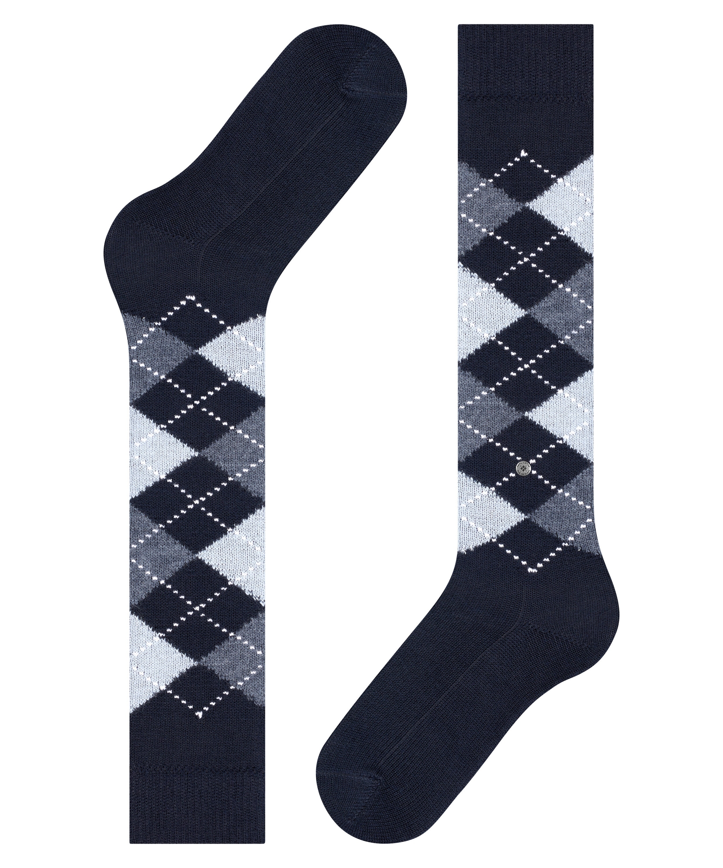 Burlington Kniestrümpfe »Whitby« Einheitsgröße 36-41, Argyle-Muster, weiche Haptik