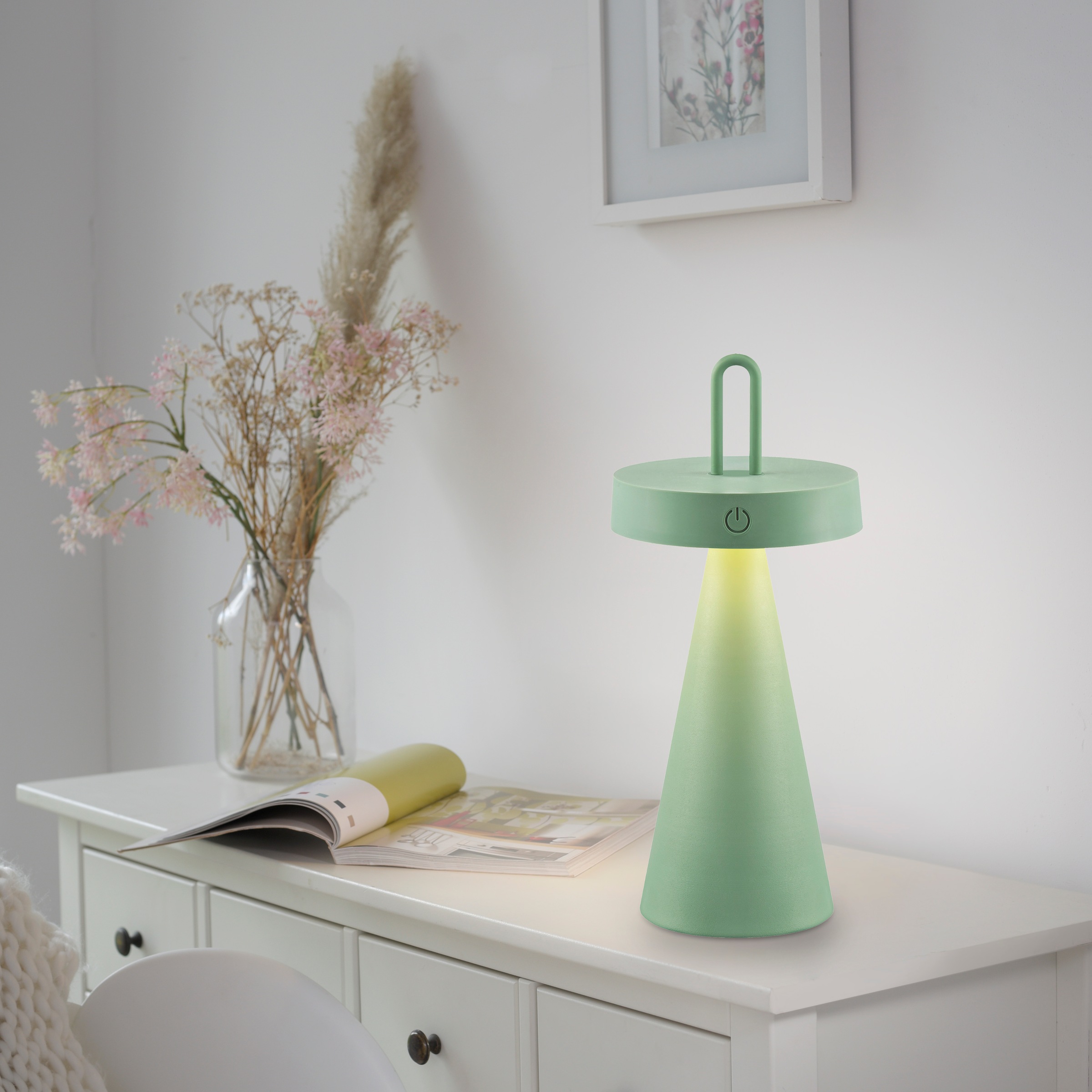 JUST LIGHT Tischleuchte »ALWA«, 1 flammig, Leuchtmittel LED-Modul   LED fes günstig online kaufen