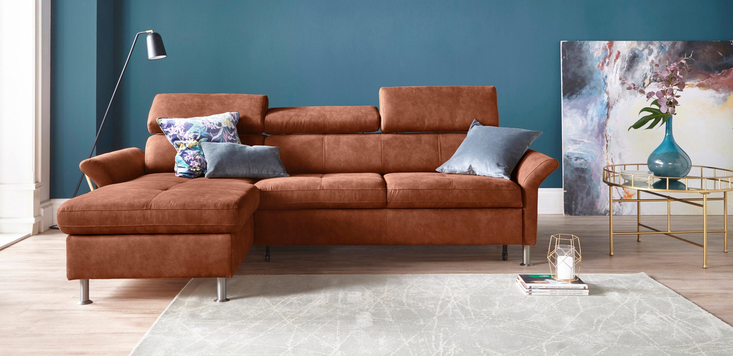 exxpo - sofa fashion Ecksofa »Maretto, bequem und komfortabel, L-Form« inkl günstig online kaufen