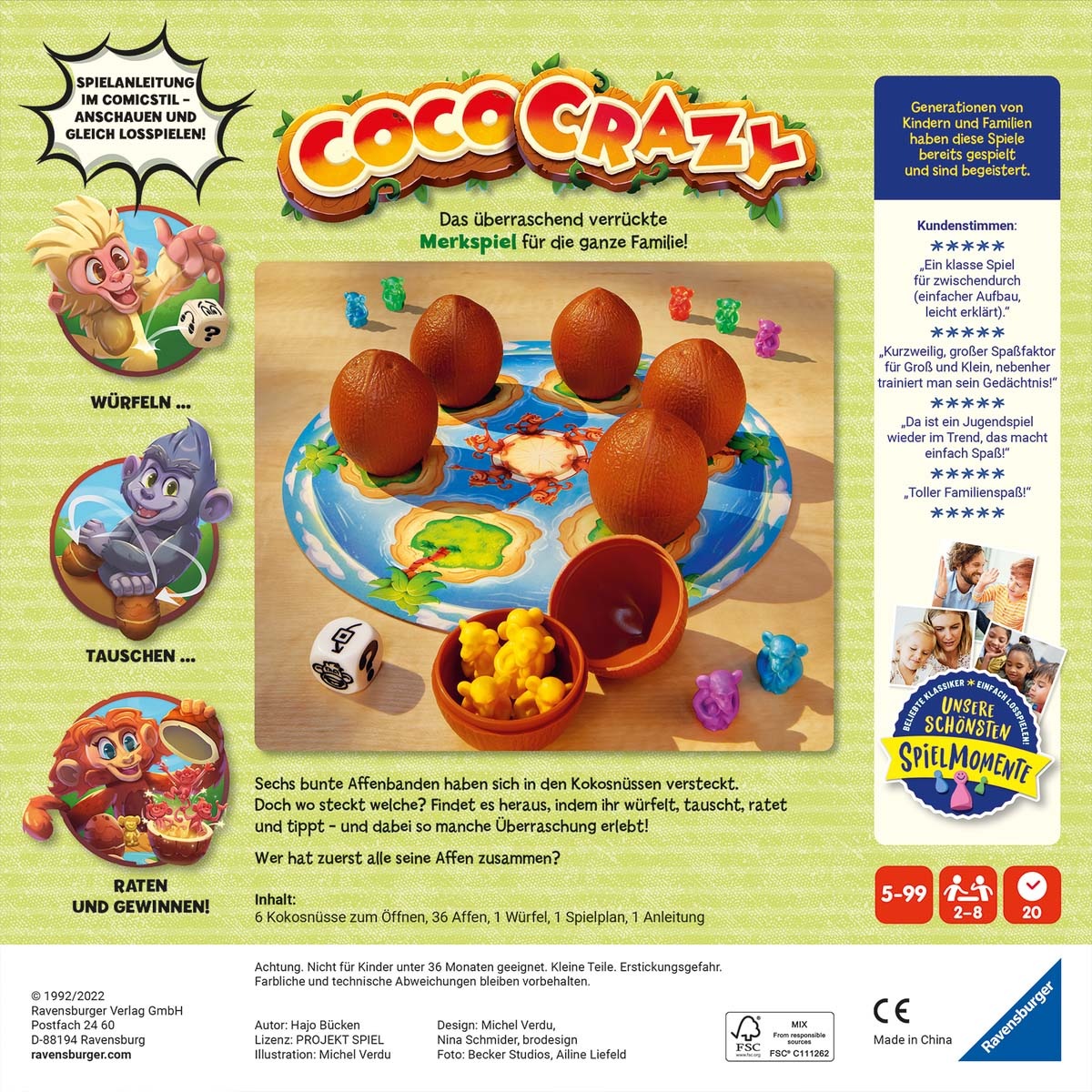 Ravensburger Spiel »Coco Crazy«, Made in Europe