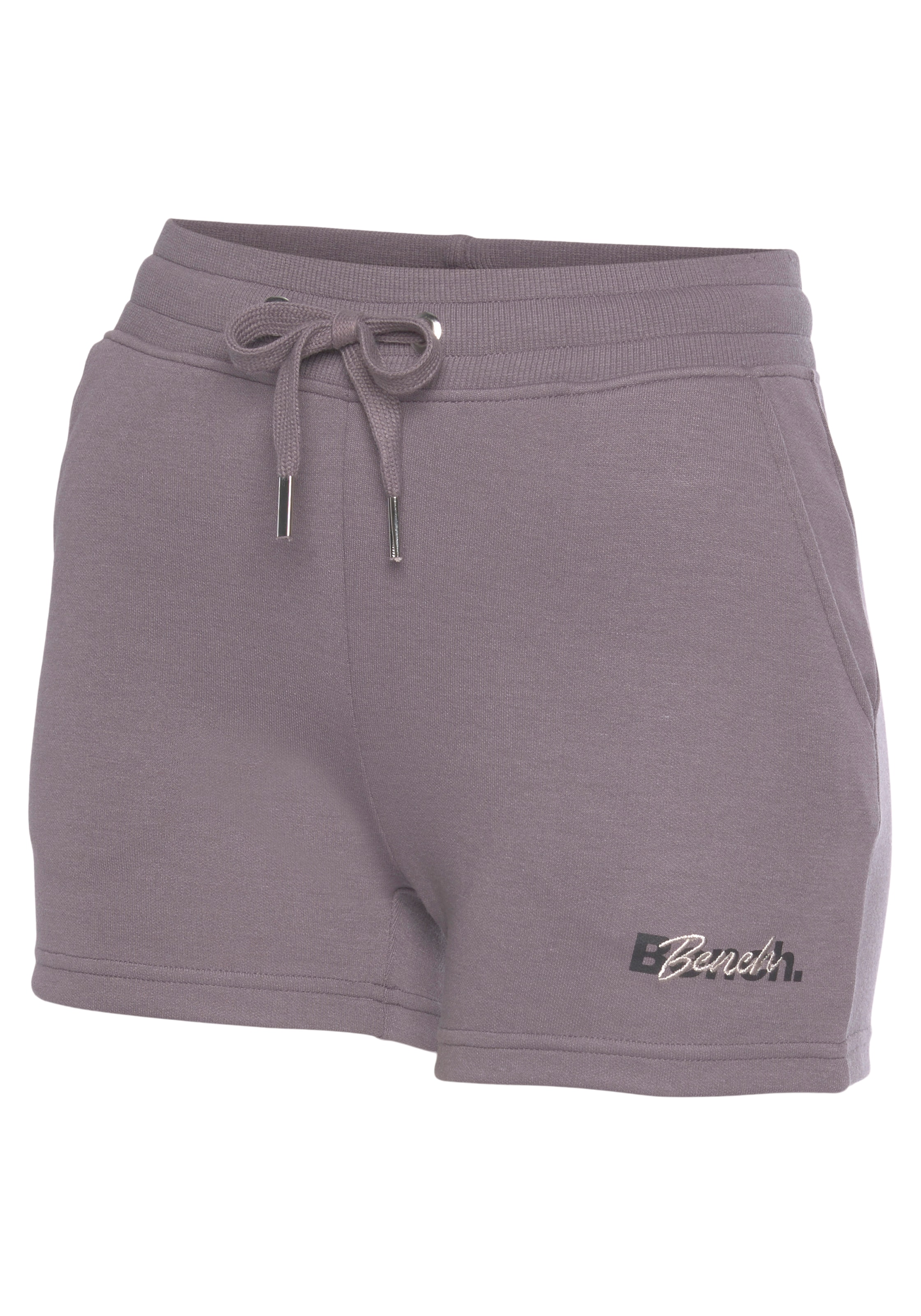 Bench. Loungewear Shorts, mit Logodruck und Stickerei