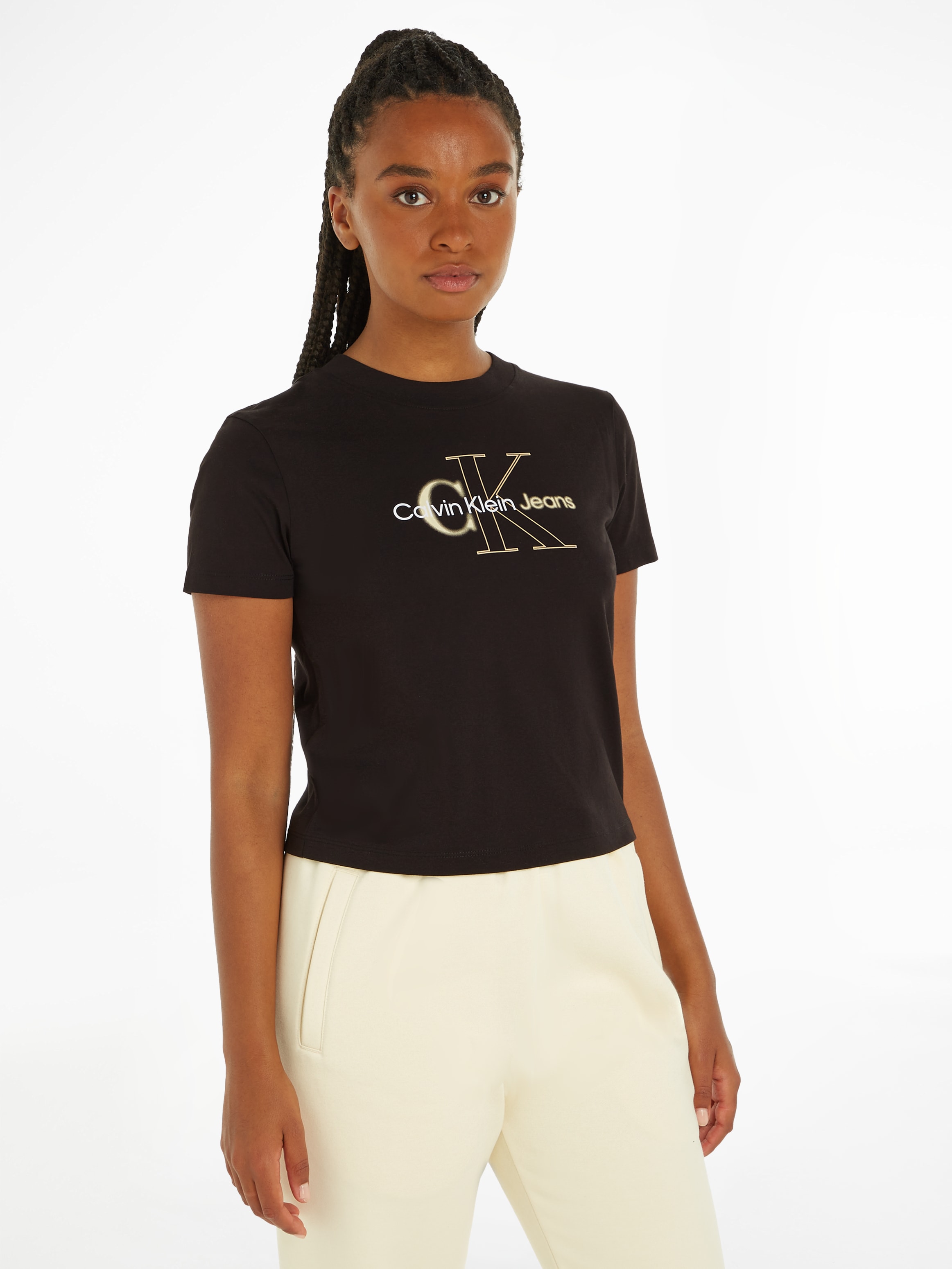 Calvin Klein Jeans T-Shirt »BOLD MONOLOGO BABY TEE« bestellen