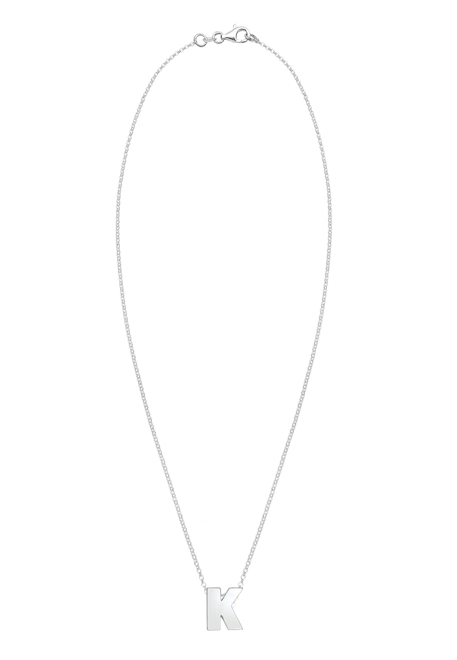 Elli Kette mit Anhänger »Buchstabe K Initialen 925 Sterling Silber«