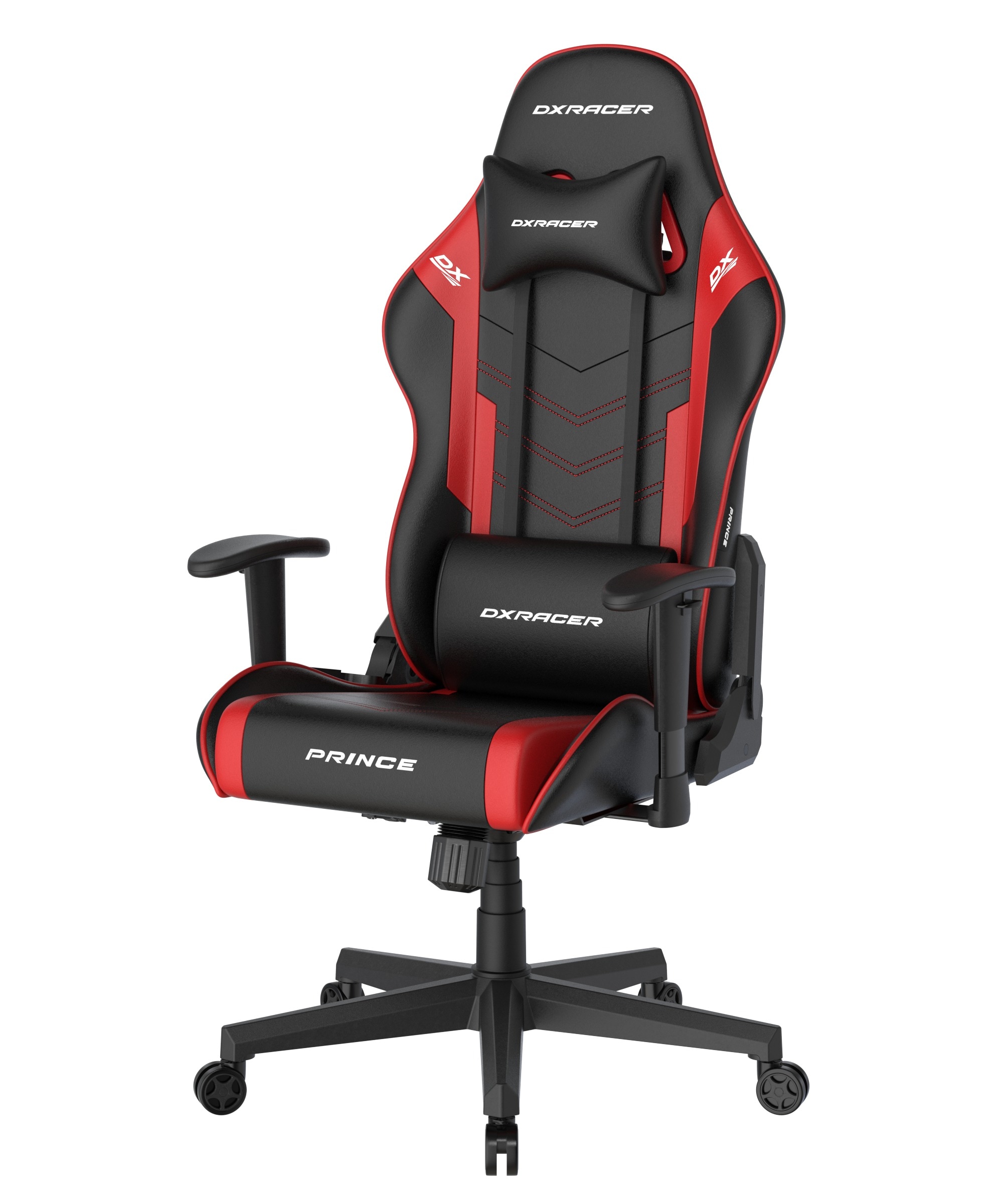 DXRacer Gaming-Stuhl »Prince Gaming Chair Regular L, PVC, schwarz rot«